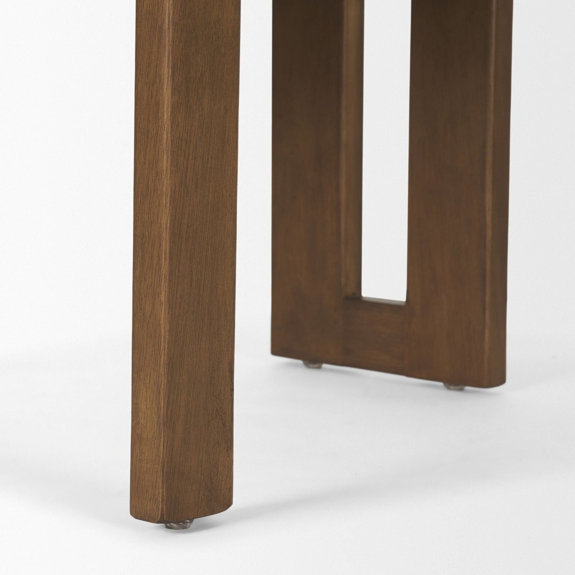 Tribeca Open Back Dining Side Chair Cream/ Dark Brown