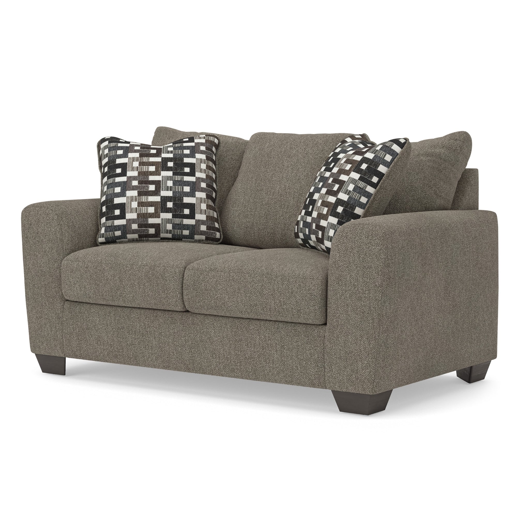 Triston-Peaks Loveseat Suede