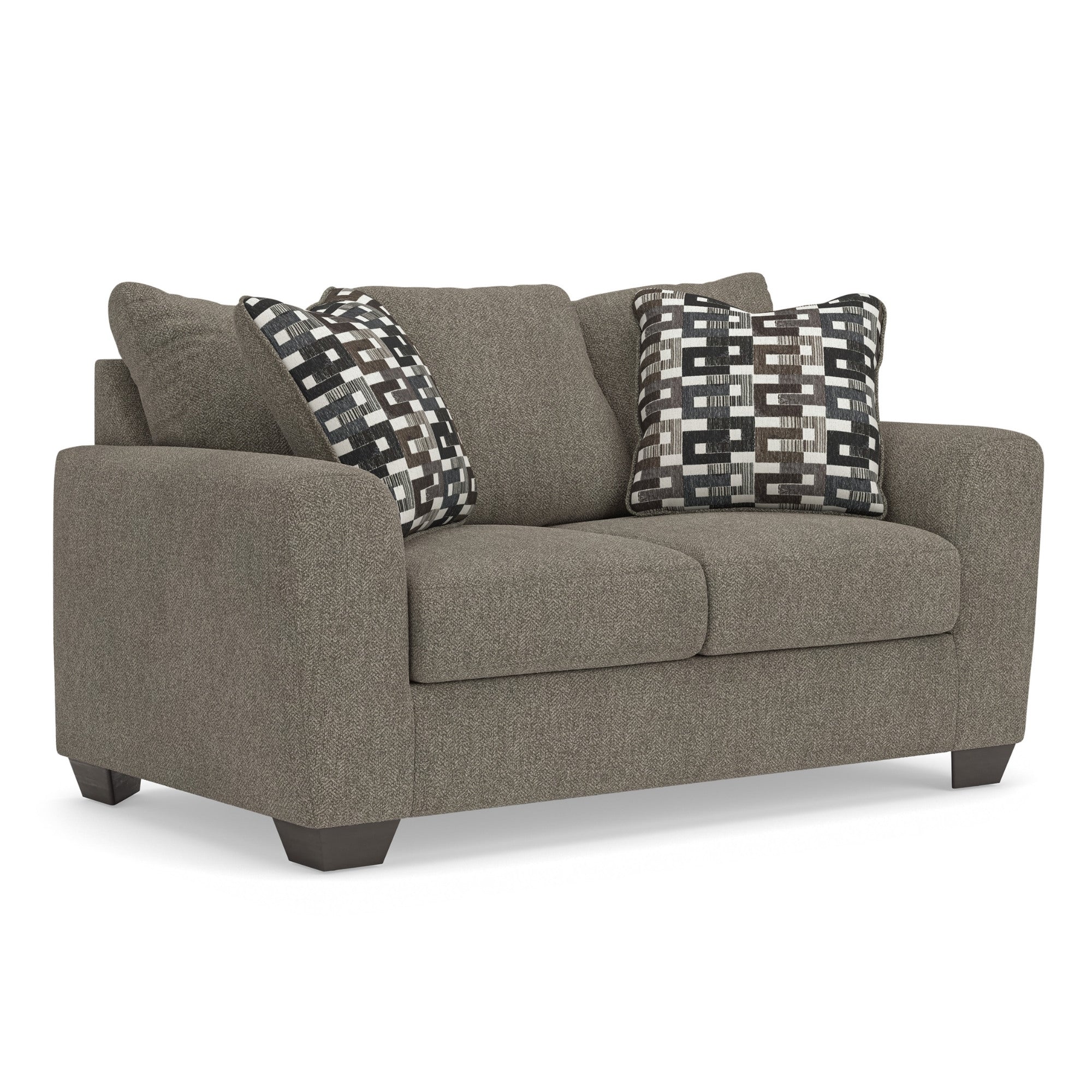 Triston-Peaks Loveseat Suede