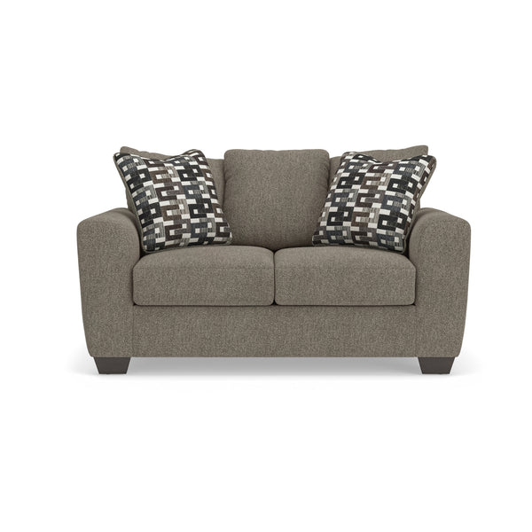 Triston-Peaks Loveseat Suede