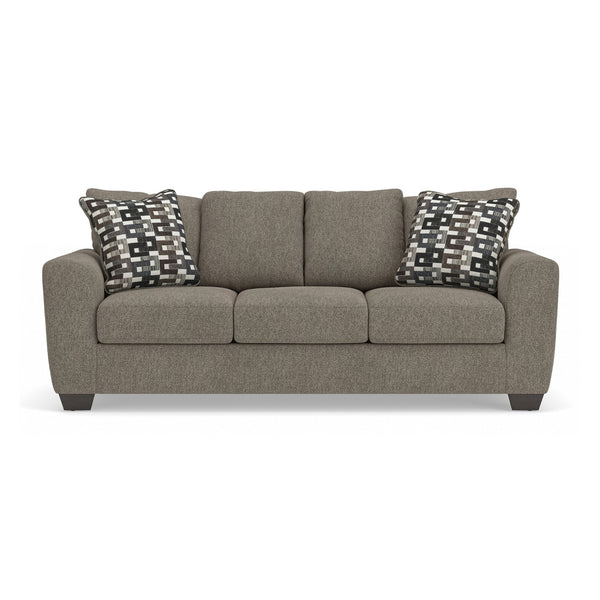 Triston-Peaks Sofa in Suede