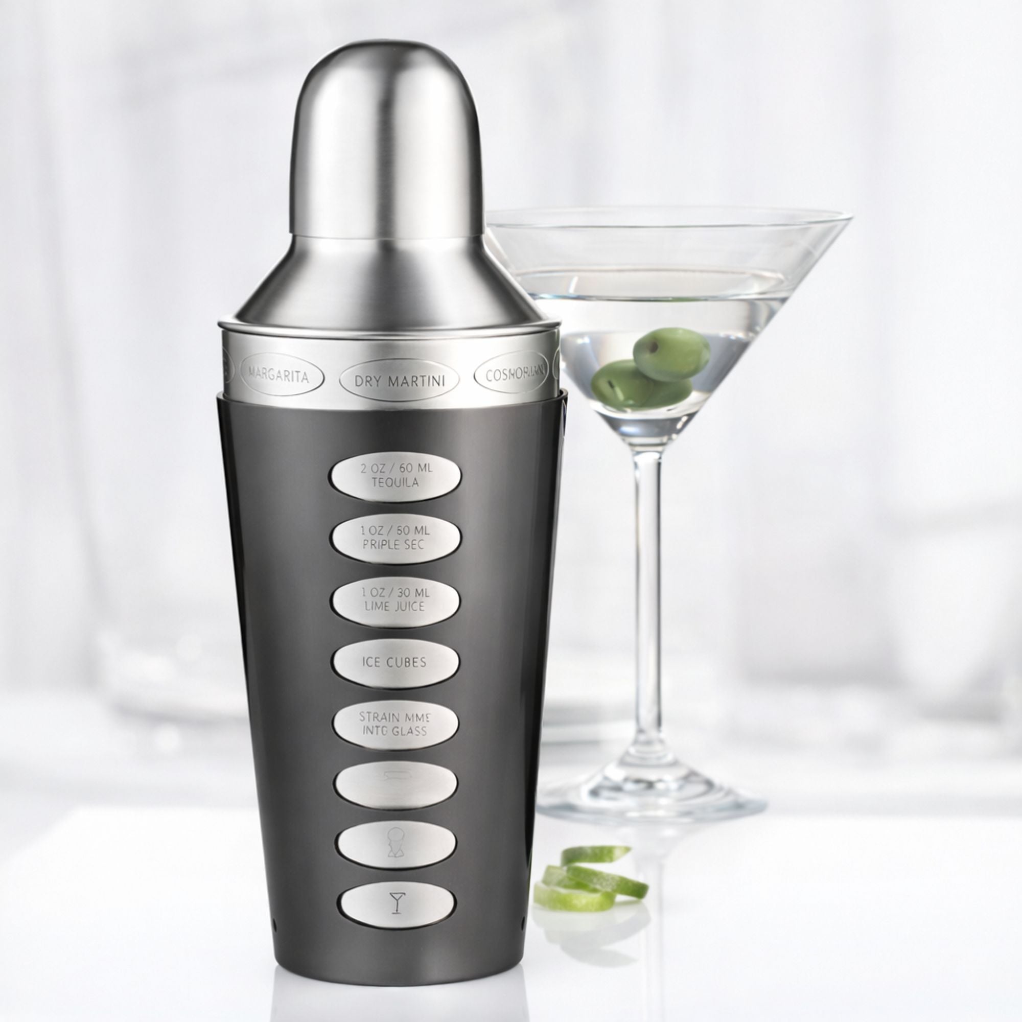 Trudeau Elite Recipe Cocktail Shaker, 20oz | CastleUp Experience Centre Online Furniture