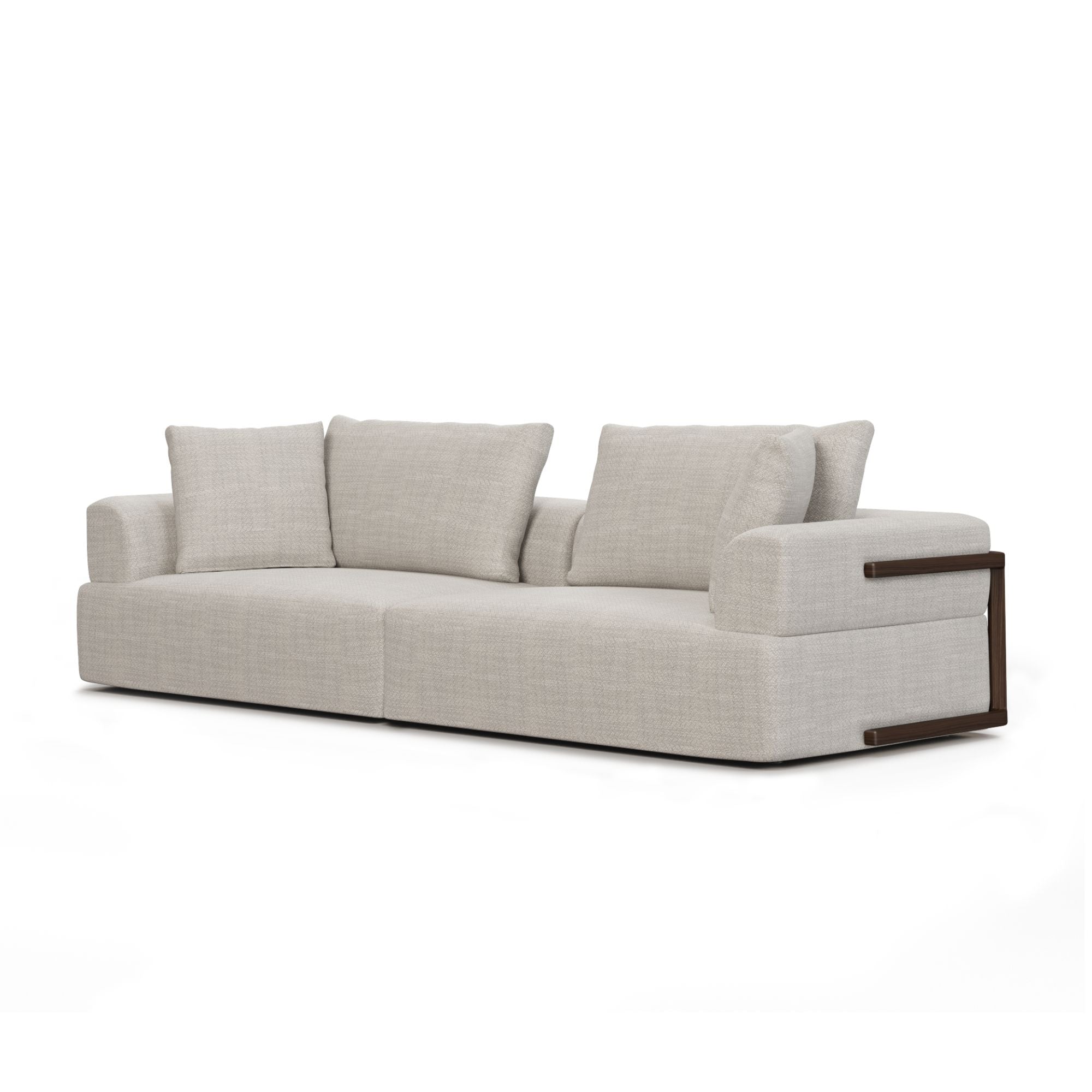 Mercana Warner gray 2-piece sofa set with modern upholstered sofas by Mercana Furniture