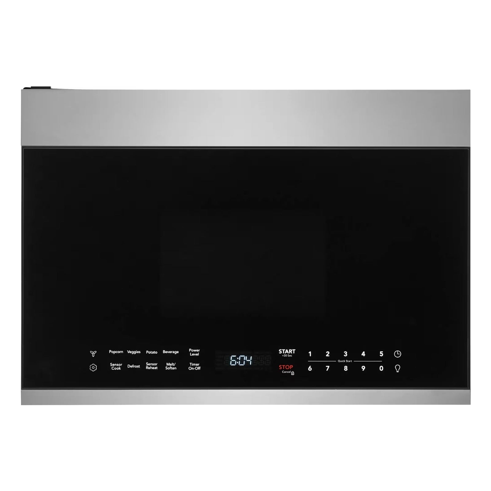 Frigidaire stainless steel over-the-range microwave with digital control panel and interior light, model UMV1422US.