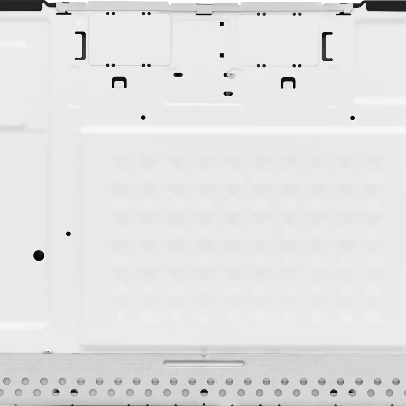 Frigidaire UMV1422US stainless steel over-the-range microwave showing control panel and interior light.