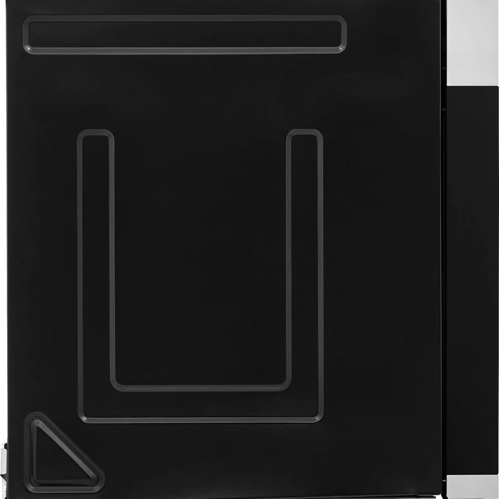 Frigidaire UMV1422US stainless steel over-the-range microwave with digital display and control panel, installed above a kitchen stove.