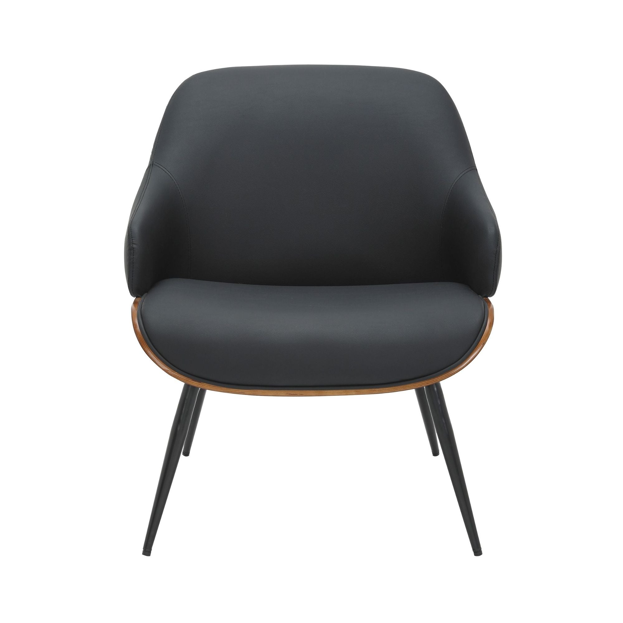 Umber Accent Chair in Black and Walnut