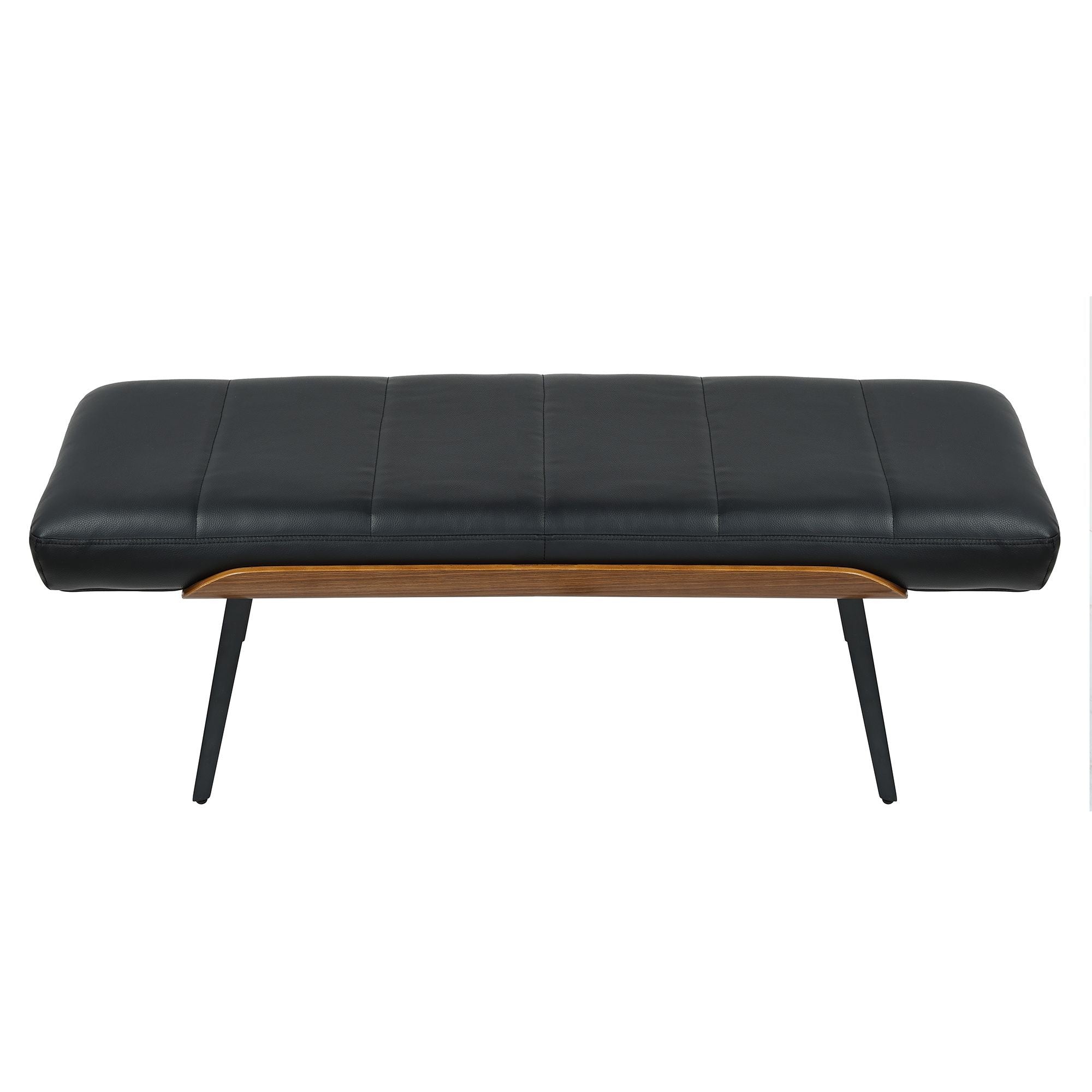 Umber Bench in Black and Walnut