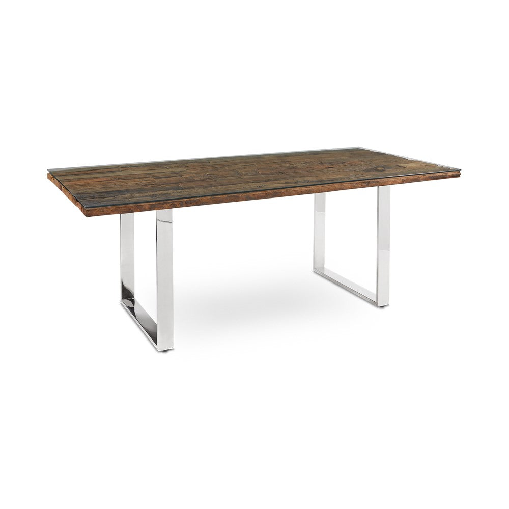 Utica Organic Railwood Dining Table.