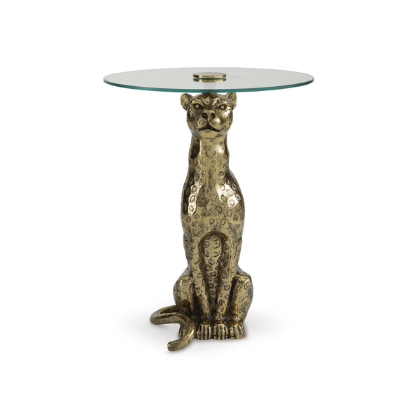 Vallain Accent Table Antique Gold Finish | CastleUp Experience Centre Online Furniture