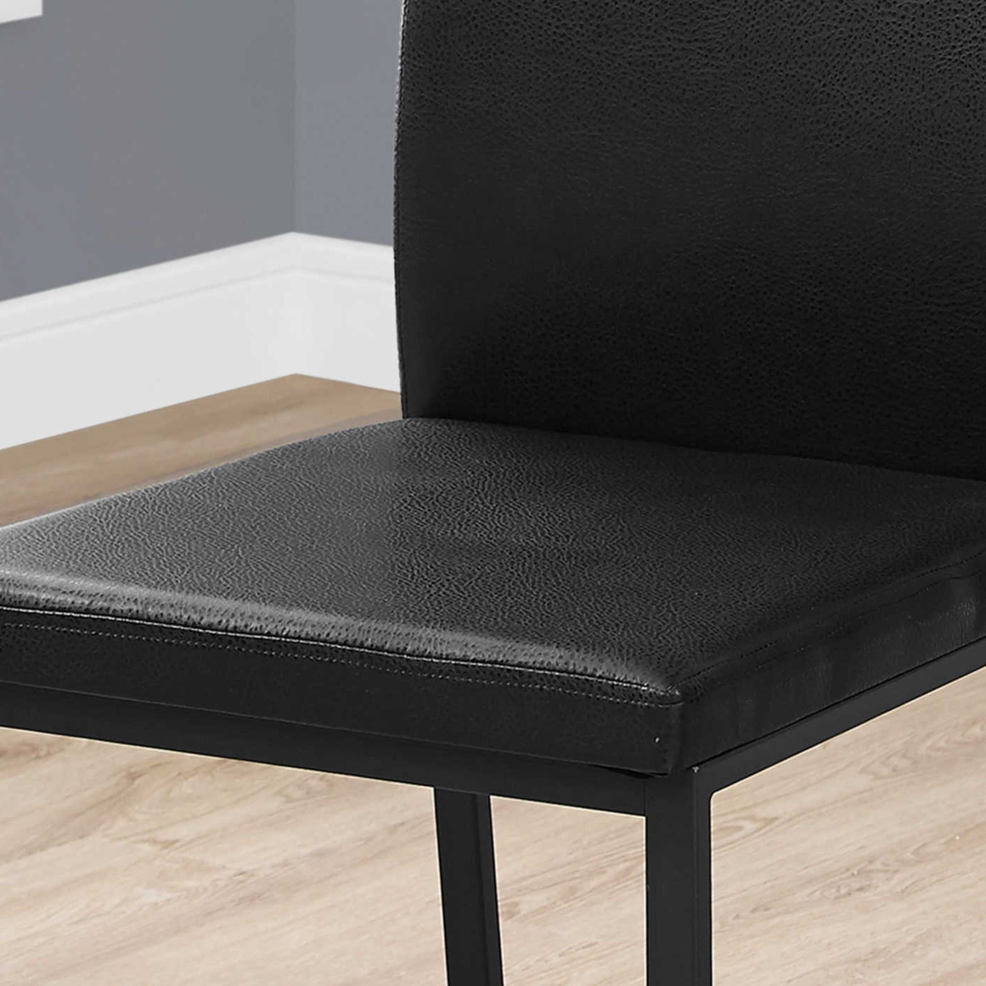 Velo Modern Dining Chair in Black/Black ( Set of 2) | CastleUp Experience Centre Online Furniture