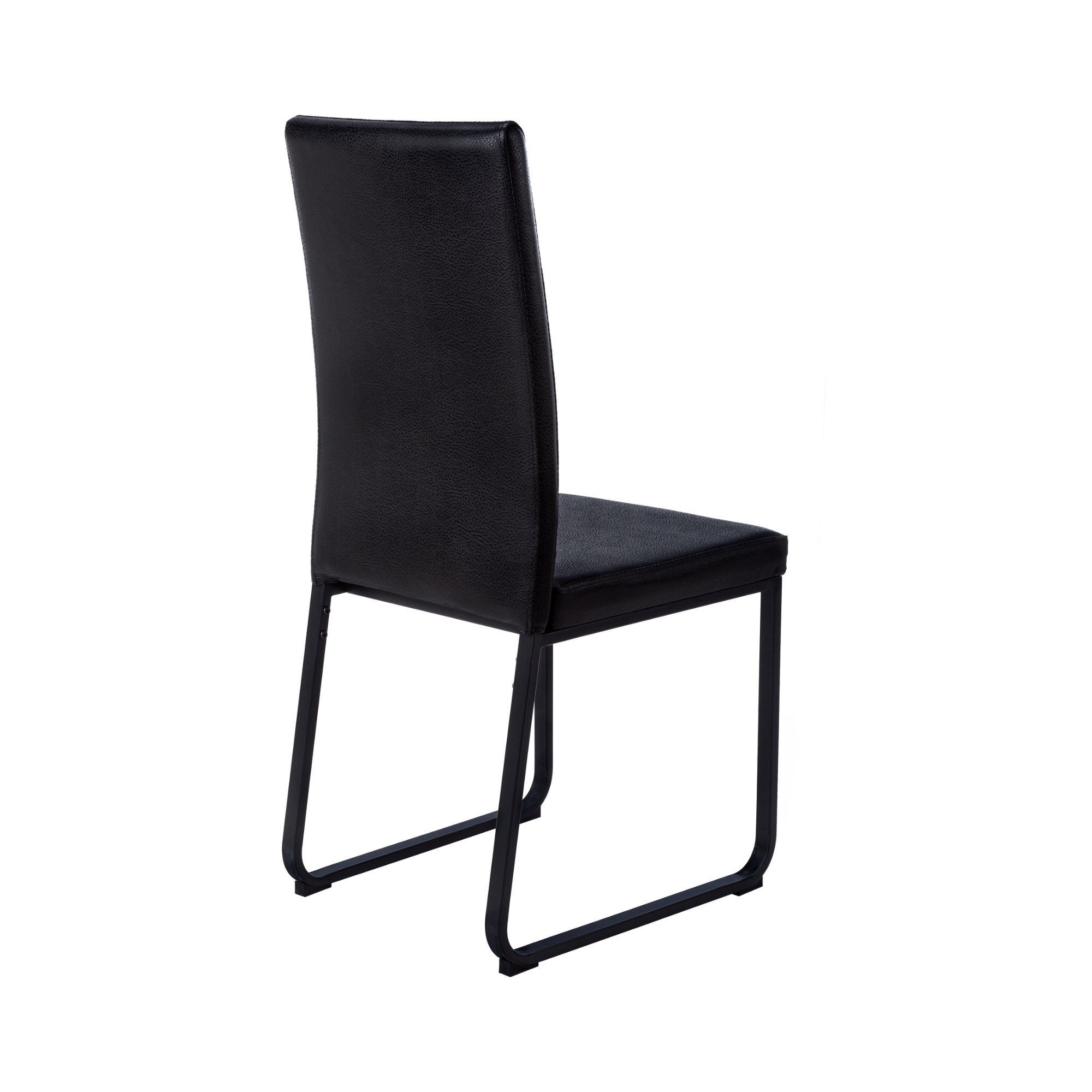 Velo Modern Dining Chair in Black/Black ( Set of 2) | CastleUp Experience Centre Online Furniture