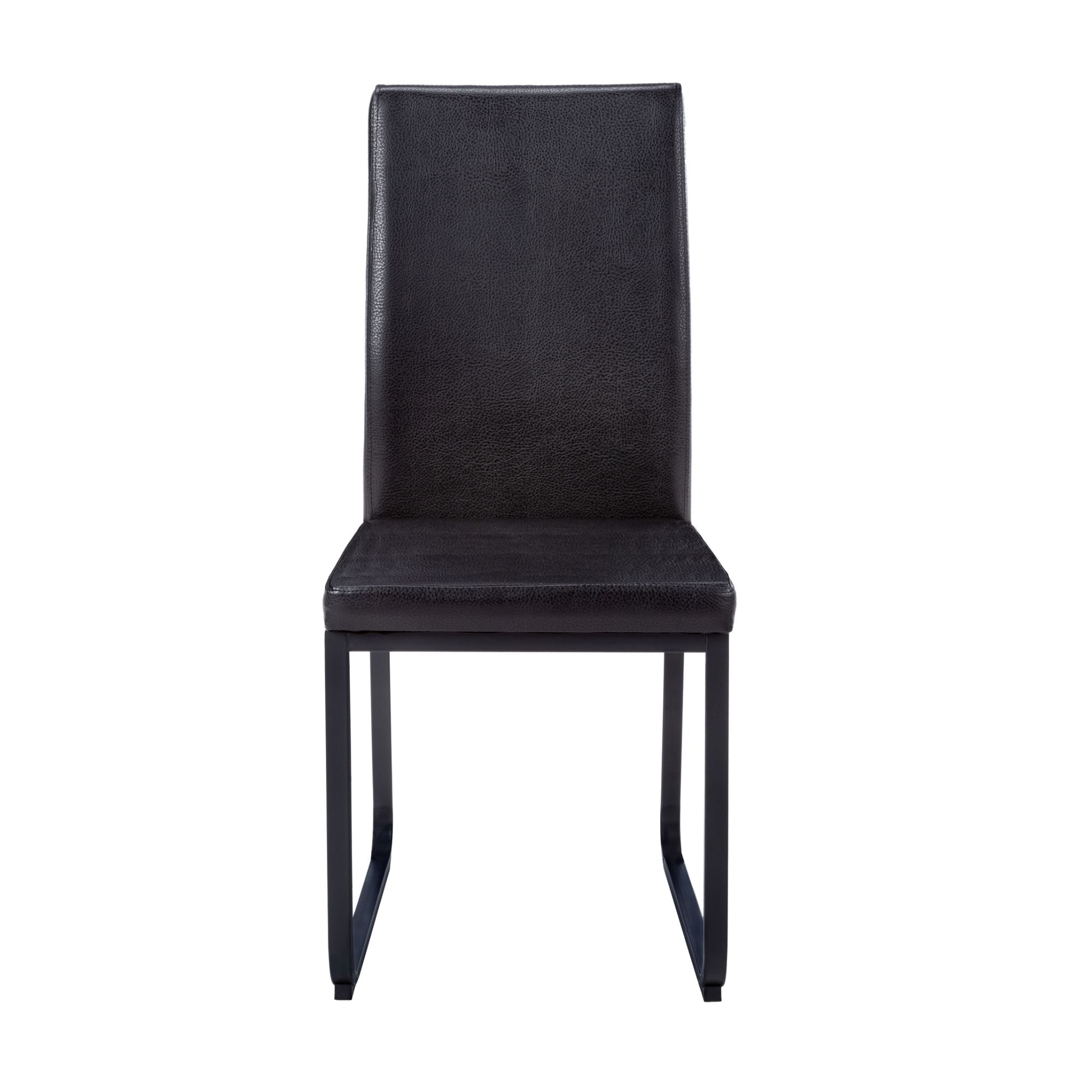 Velo Modern Dining Chair in Black/Black ( Set of 2) | CastleUp Experience Centre Online Furniture