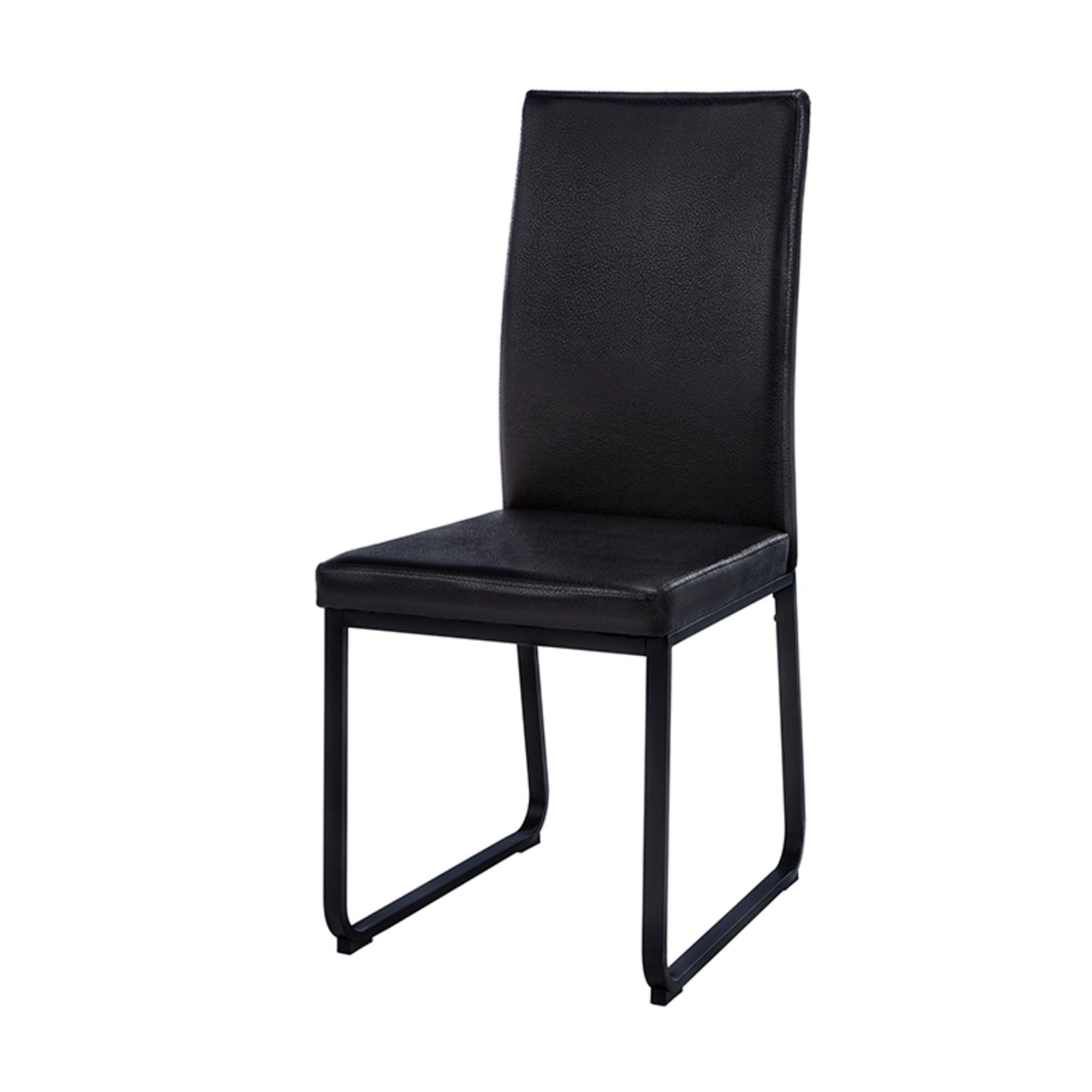 Velo Modern Dining Chair in Black/Black ( Set of 2) | CastleUp Experience Centre Online Furniture