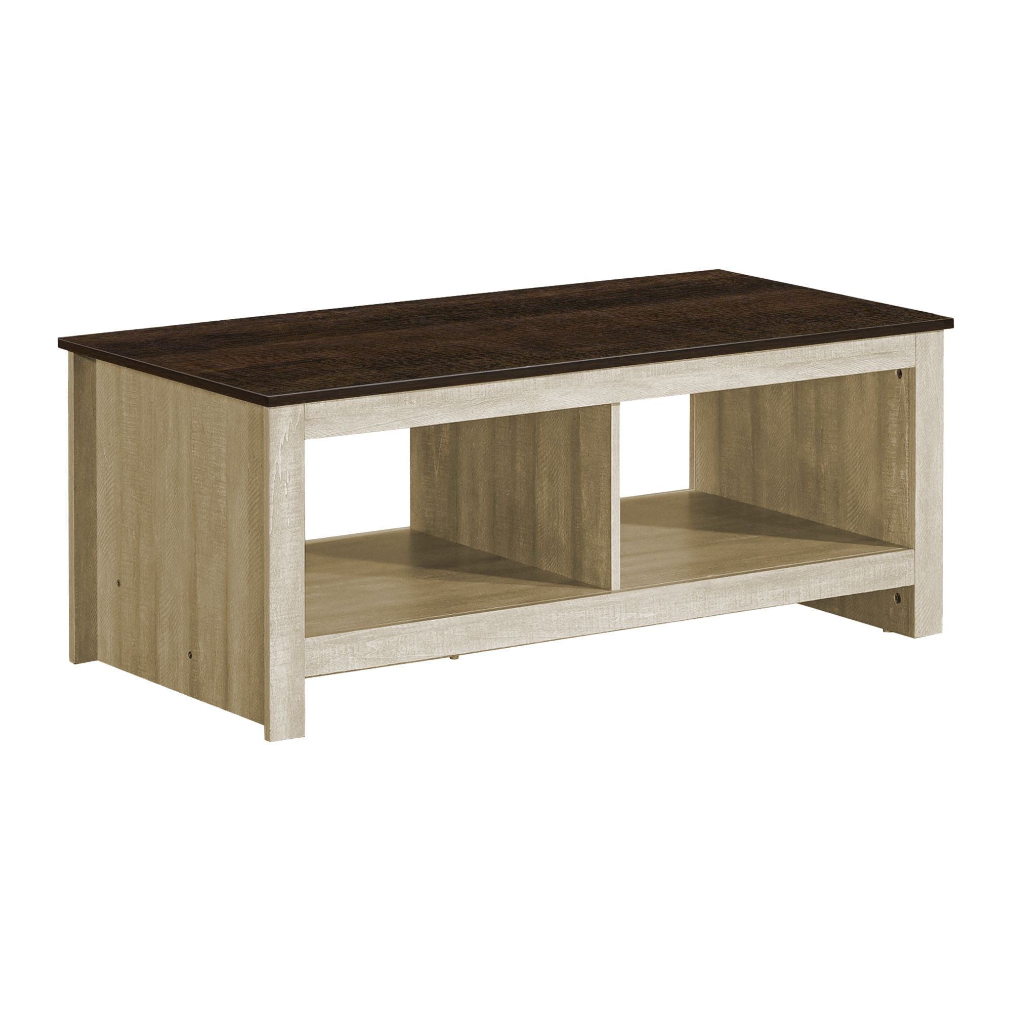 Velour coffee table by Monarch Specialties with a sleek design and smooth surface, perfect for modern living room decor.