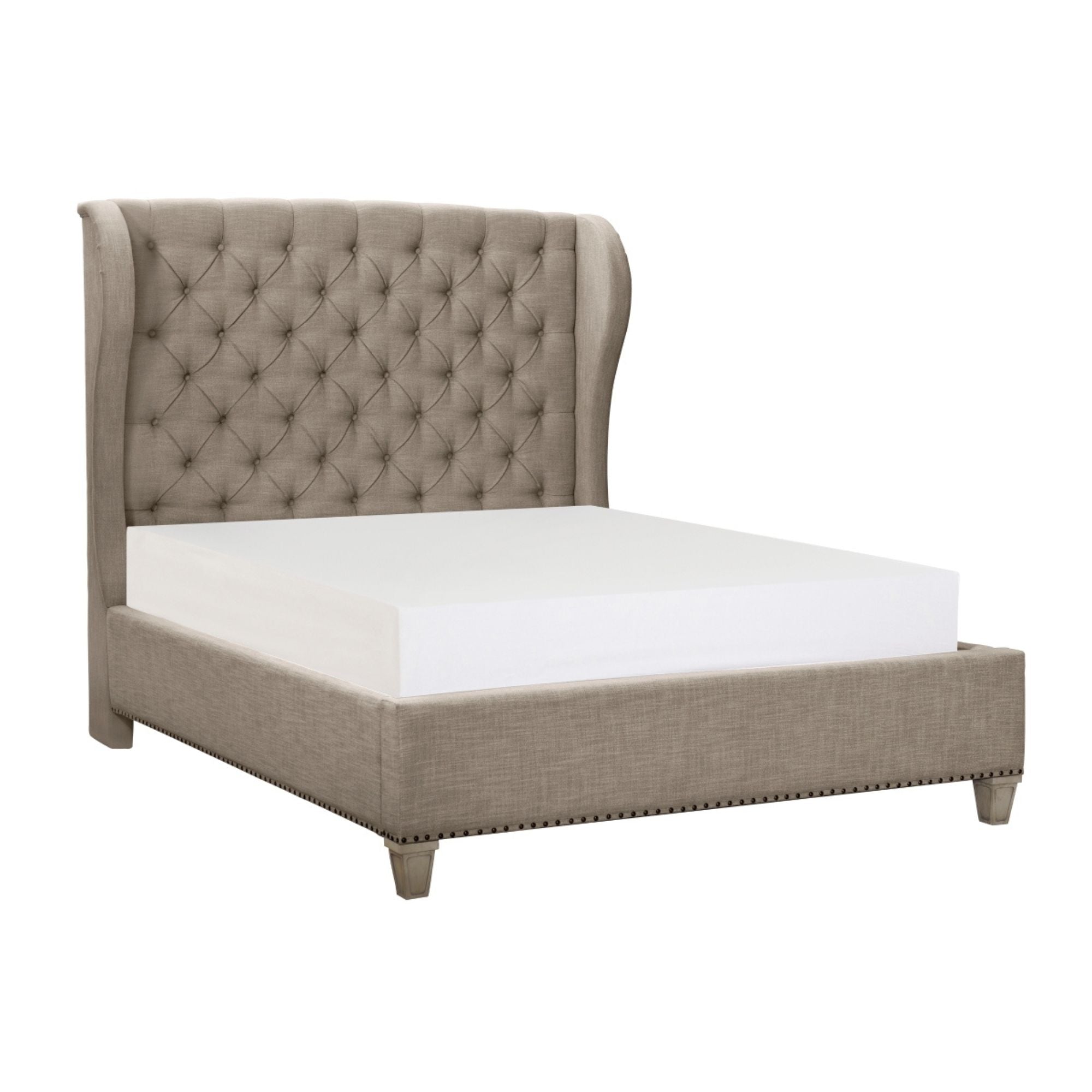 Vermillion Queen Size Platform Bed | CastleUp Experience Centre