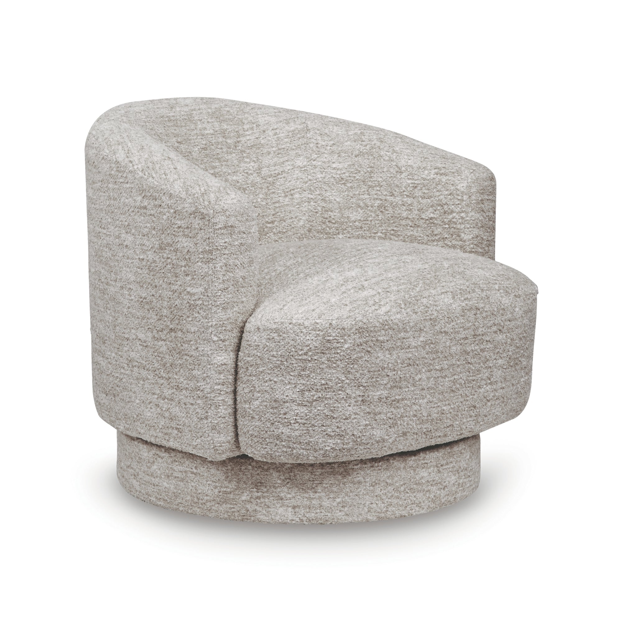 Wardsor Swivel Accent Chair in Stone