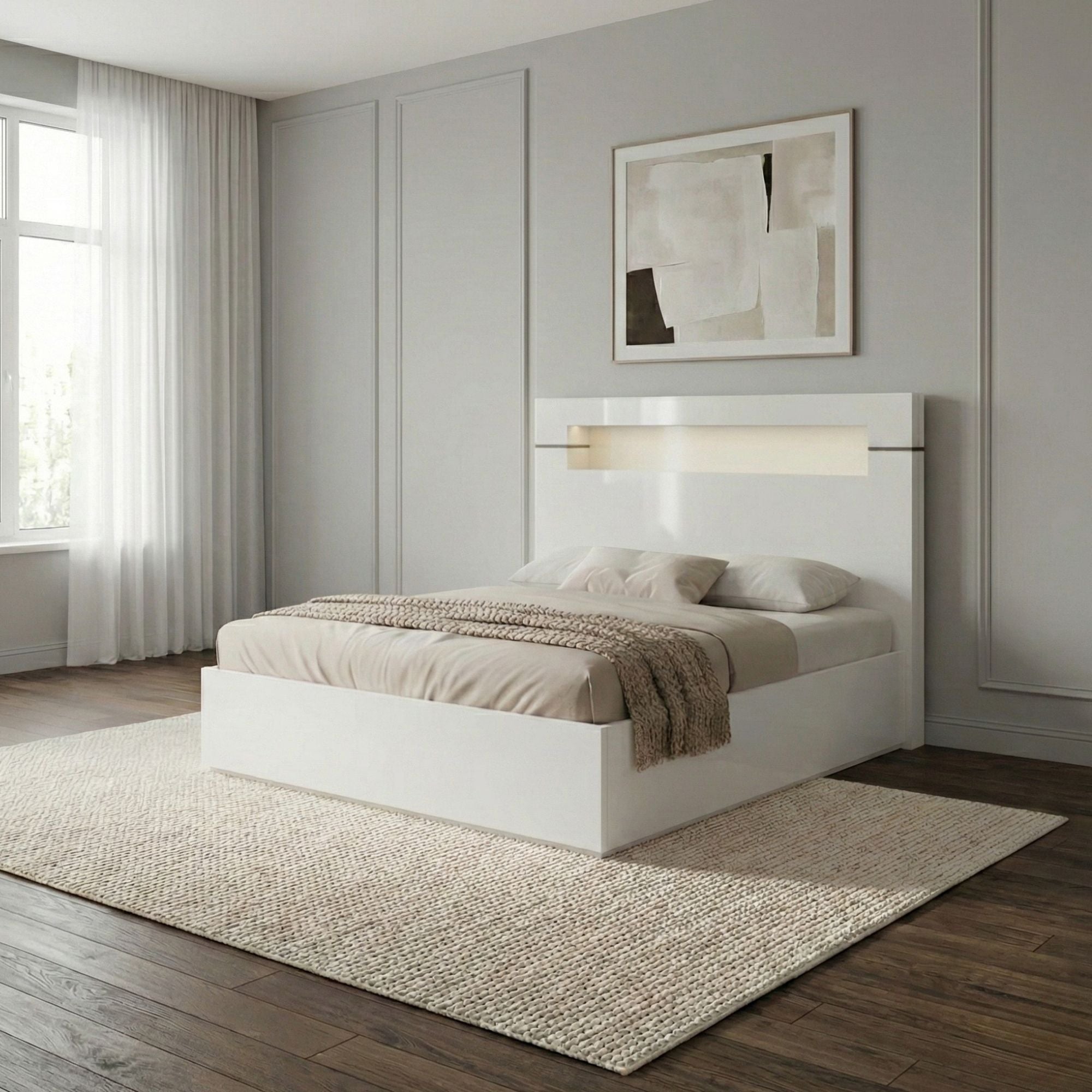 Lumina Lift-Up Bed Light Grey | CastleUp Experience Centre