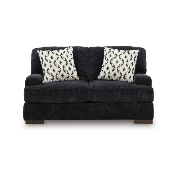 Whitmore Manor Loveseat in Black Pearl