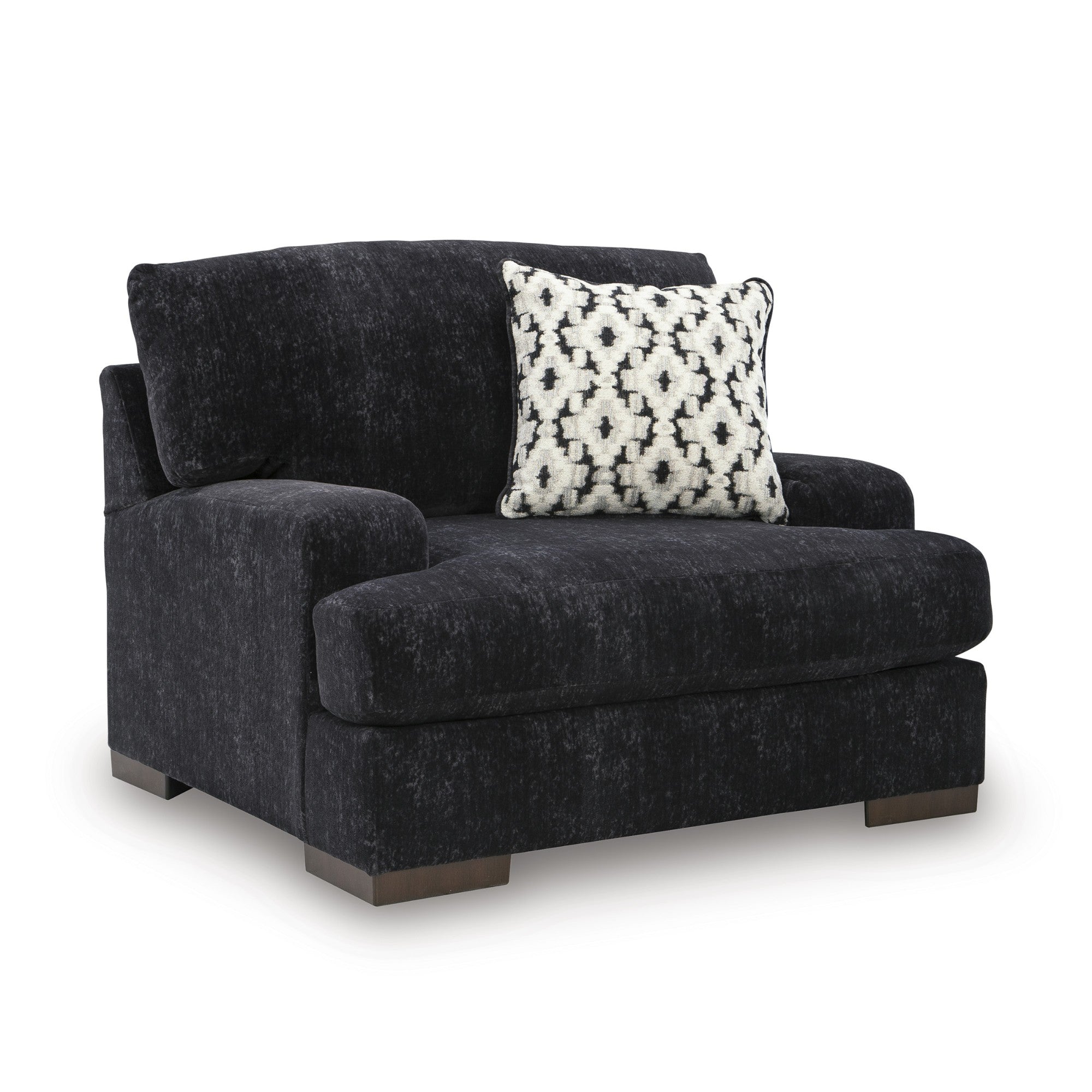 Whitmore Manor Oversized Chair in Black Pearl