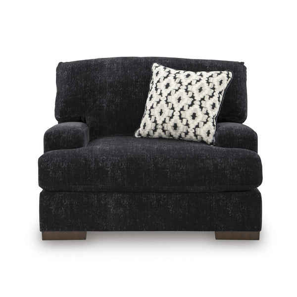 Whitmore Manor Oversized Chair in Black Pearl