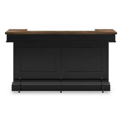 Ashley Wildenauer dining room buffet server with wood finish and multiple storage compartments.