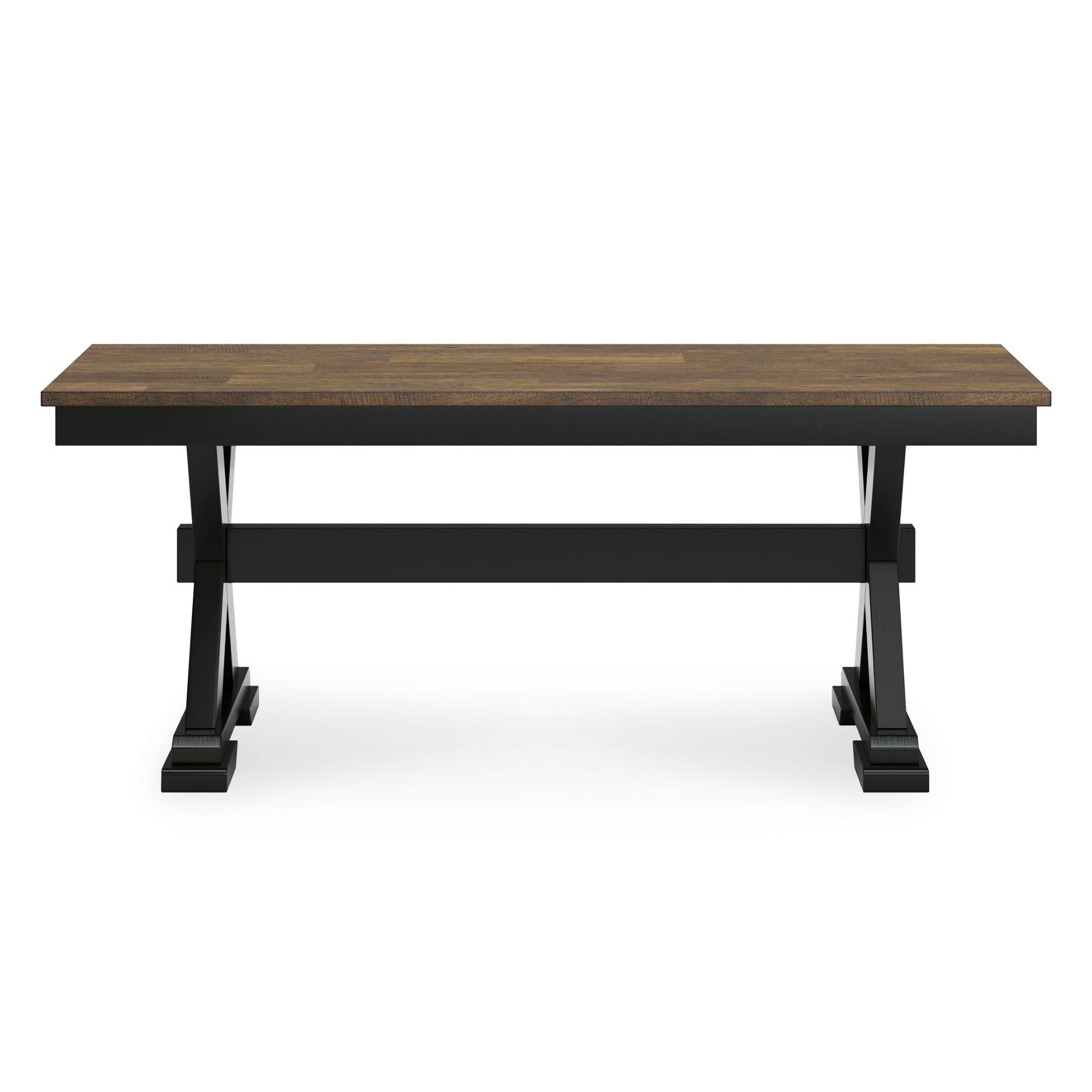 Ashley Wildenauer dining room set with table, chairs, and matching bench in a modern wood finish, perfect for family meals.