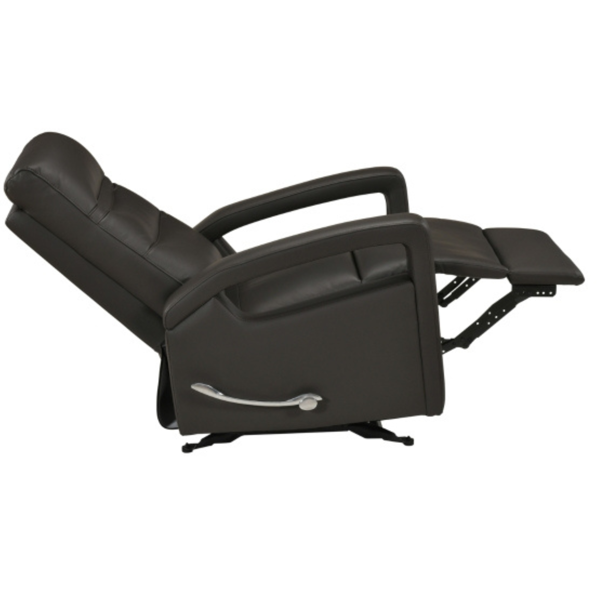 Wynn Dark Brown Leather Glider Reclining Chair
