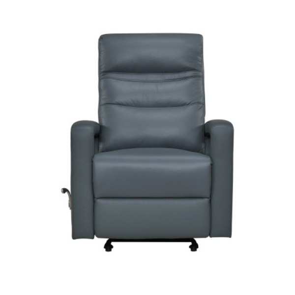 Wynn Grey Leather Glider Reclining Chair