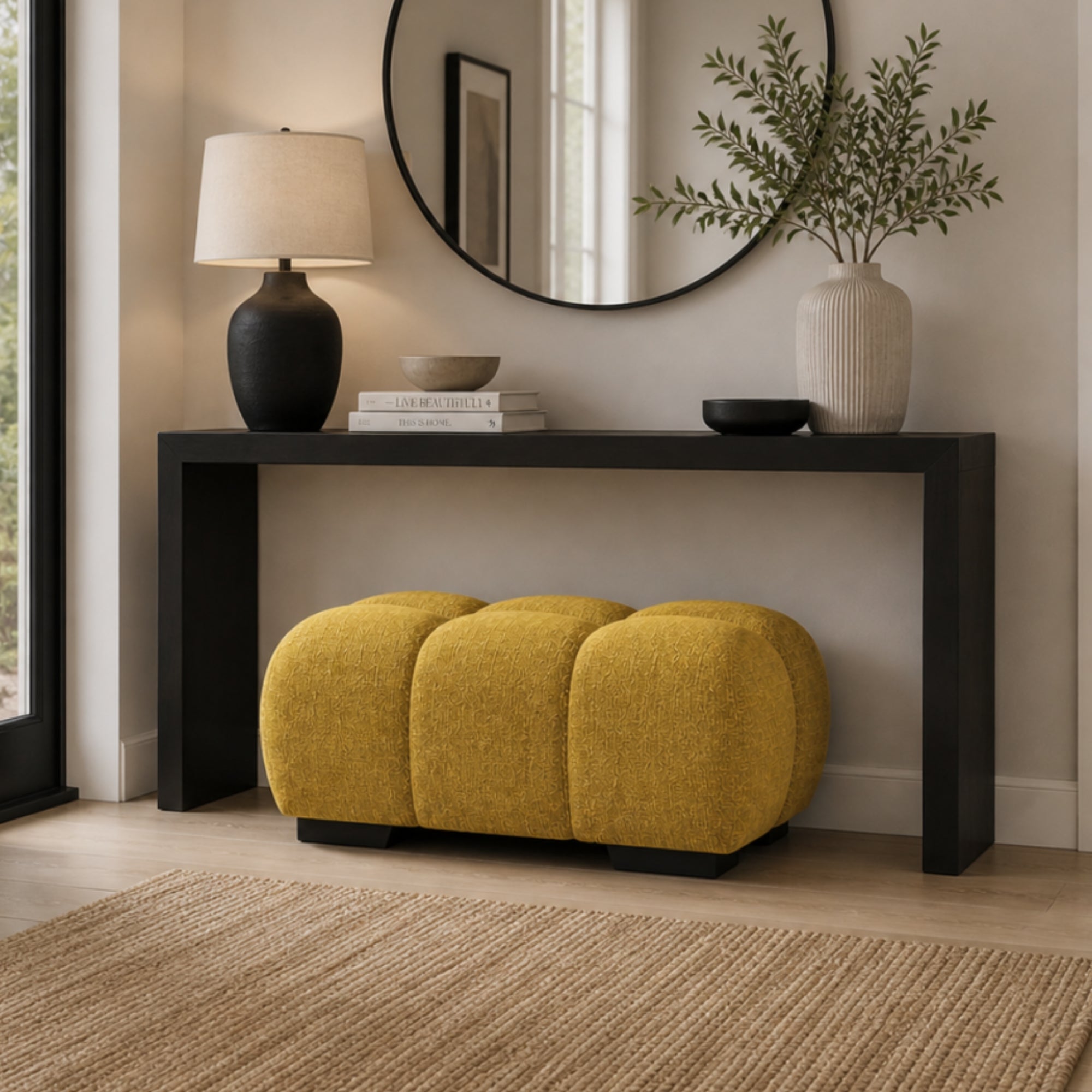 Zara Collection Ottoman in Yellow