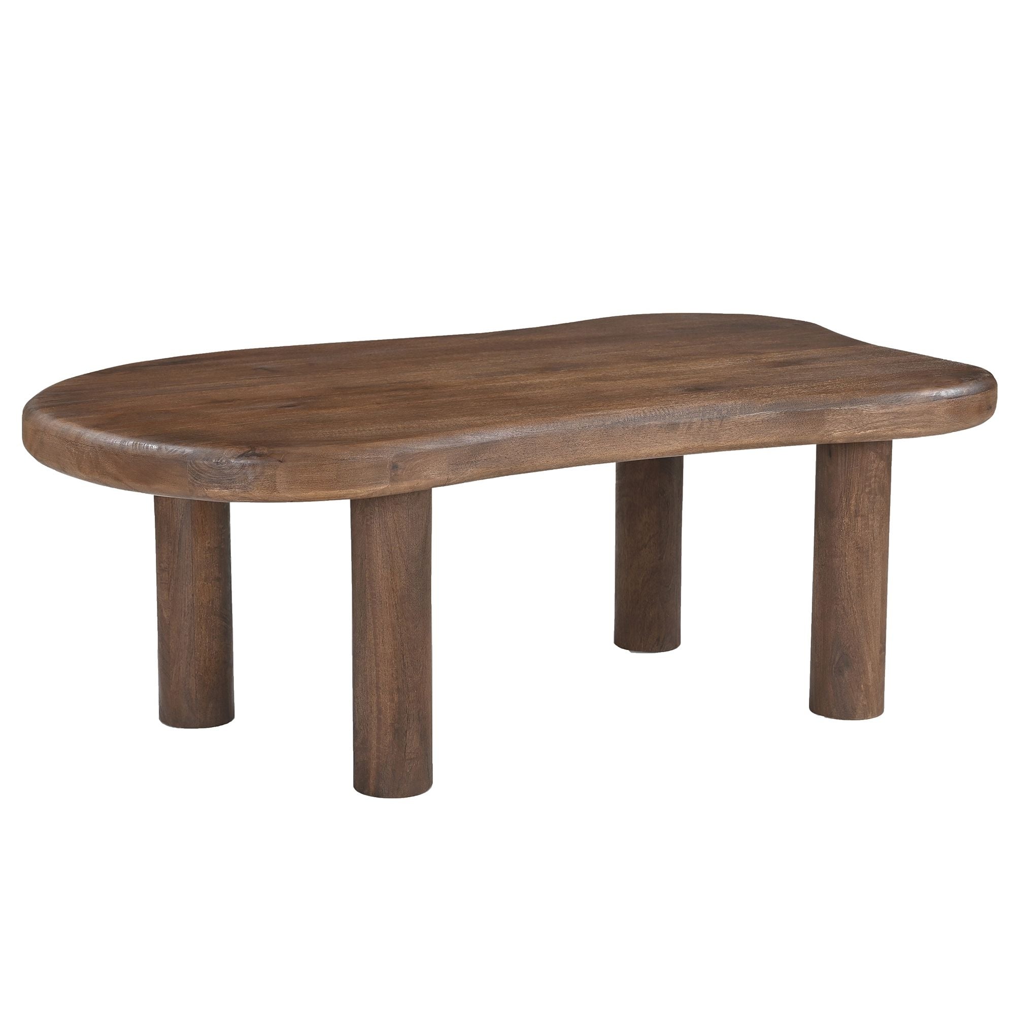 Zaloa Organic Coffee Table in Dark Walnut