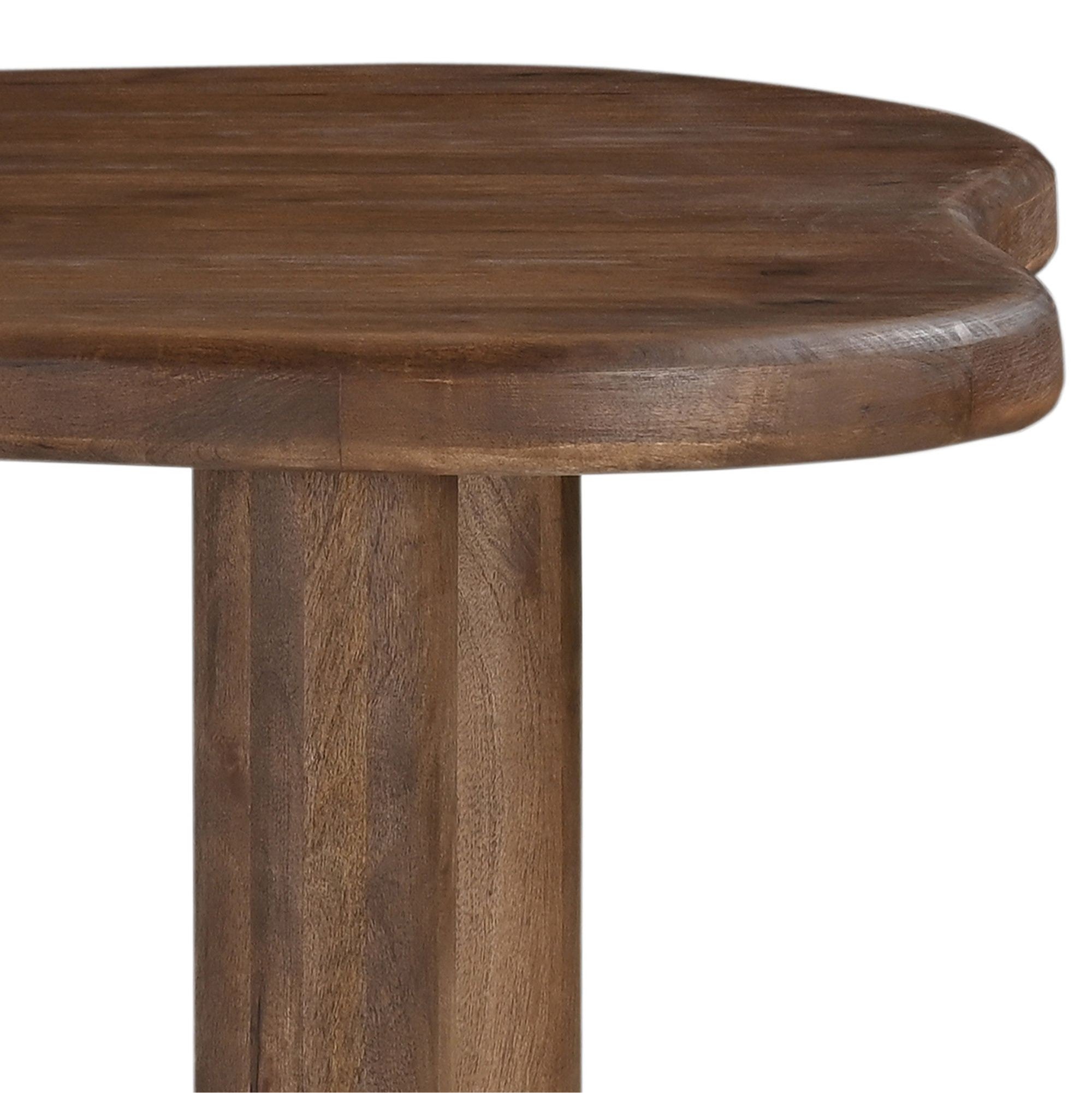 Zaloa 78" Organic Dining Table Dark Walnut