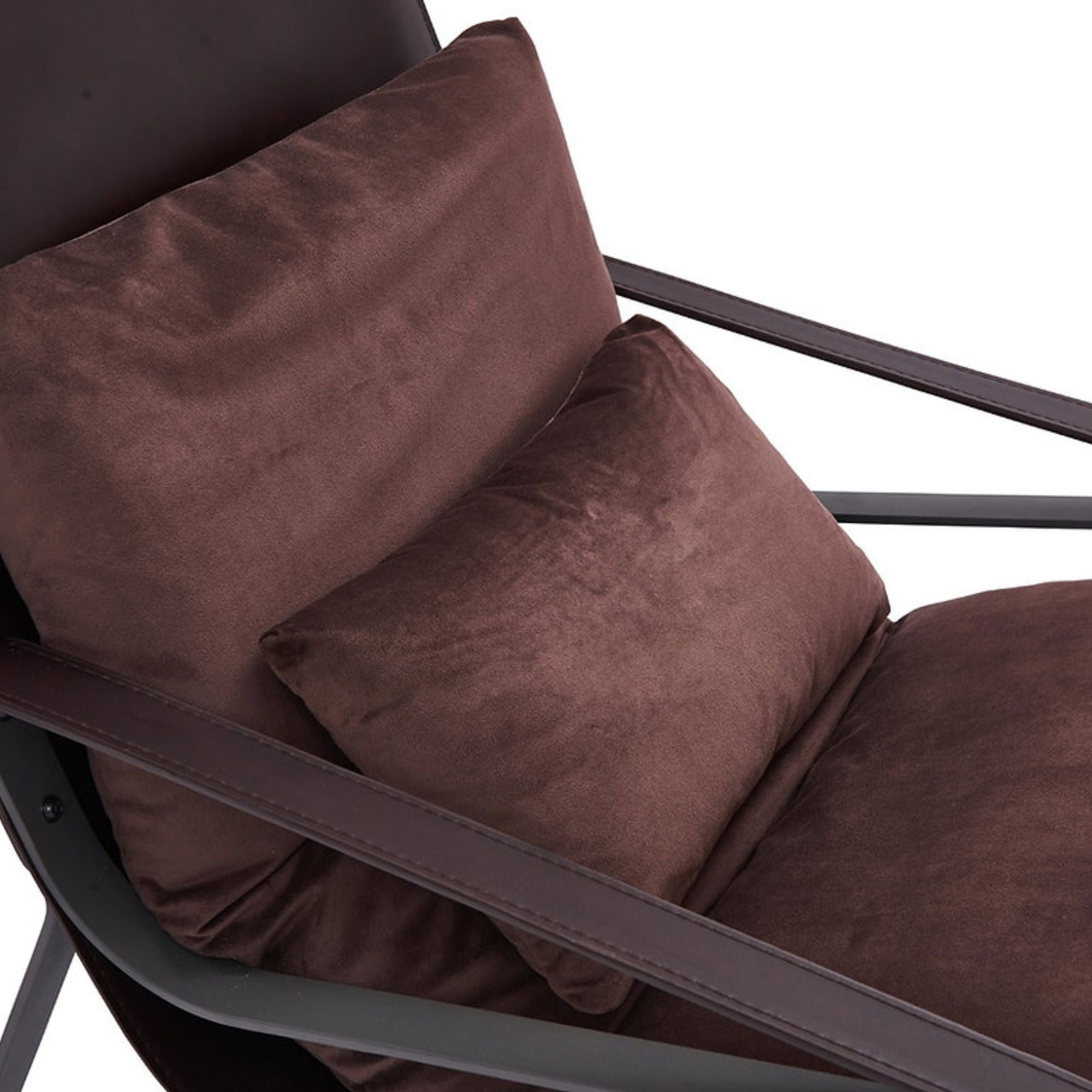 Zawadi Lounge Chair in Brown | CastleUp Experience Centre