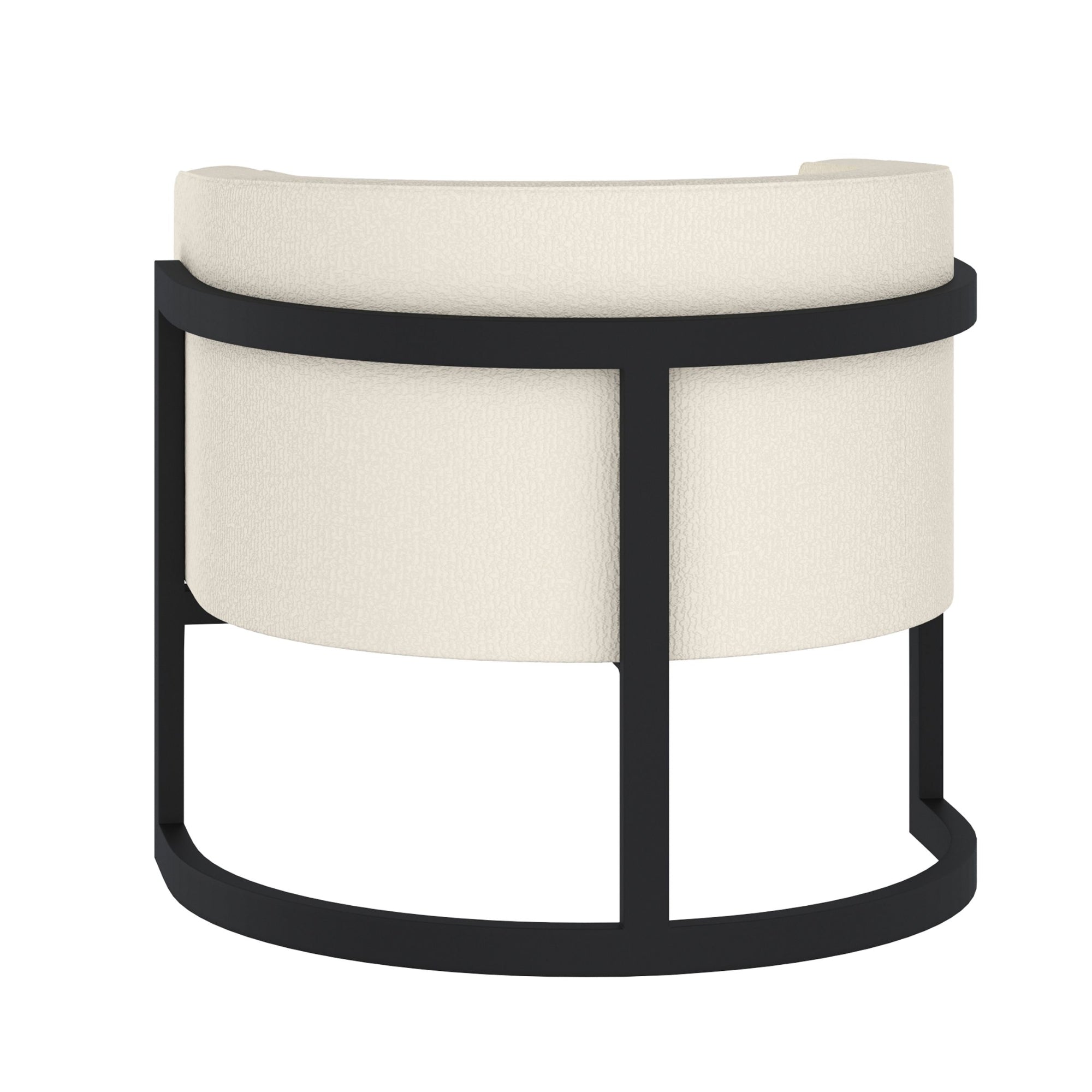 Zhuri Accent Chair Ivory and Black