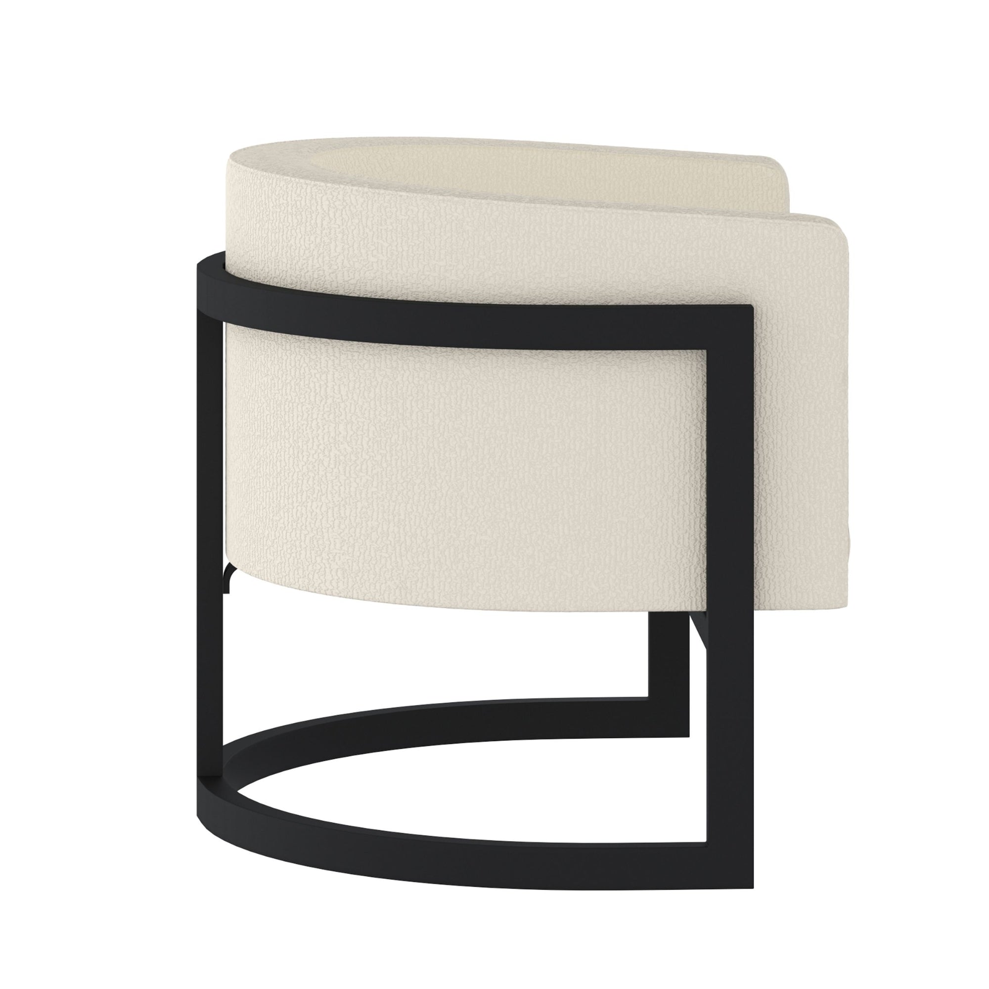 Zhuri Accent Chair Ivory and Black