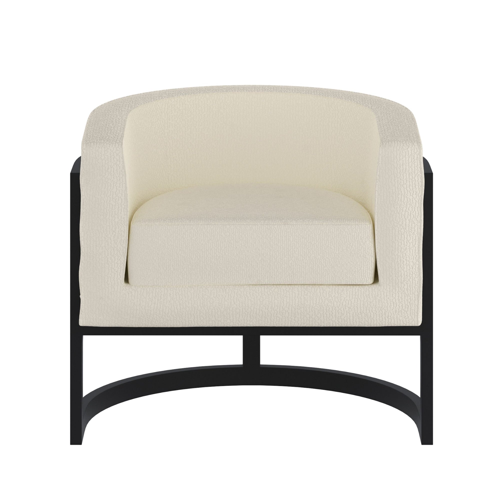 Zhuri Accent Chair Ivory and Black