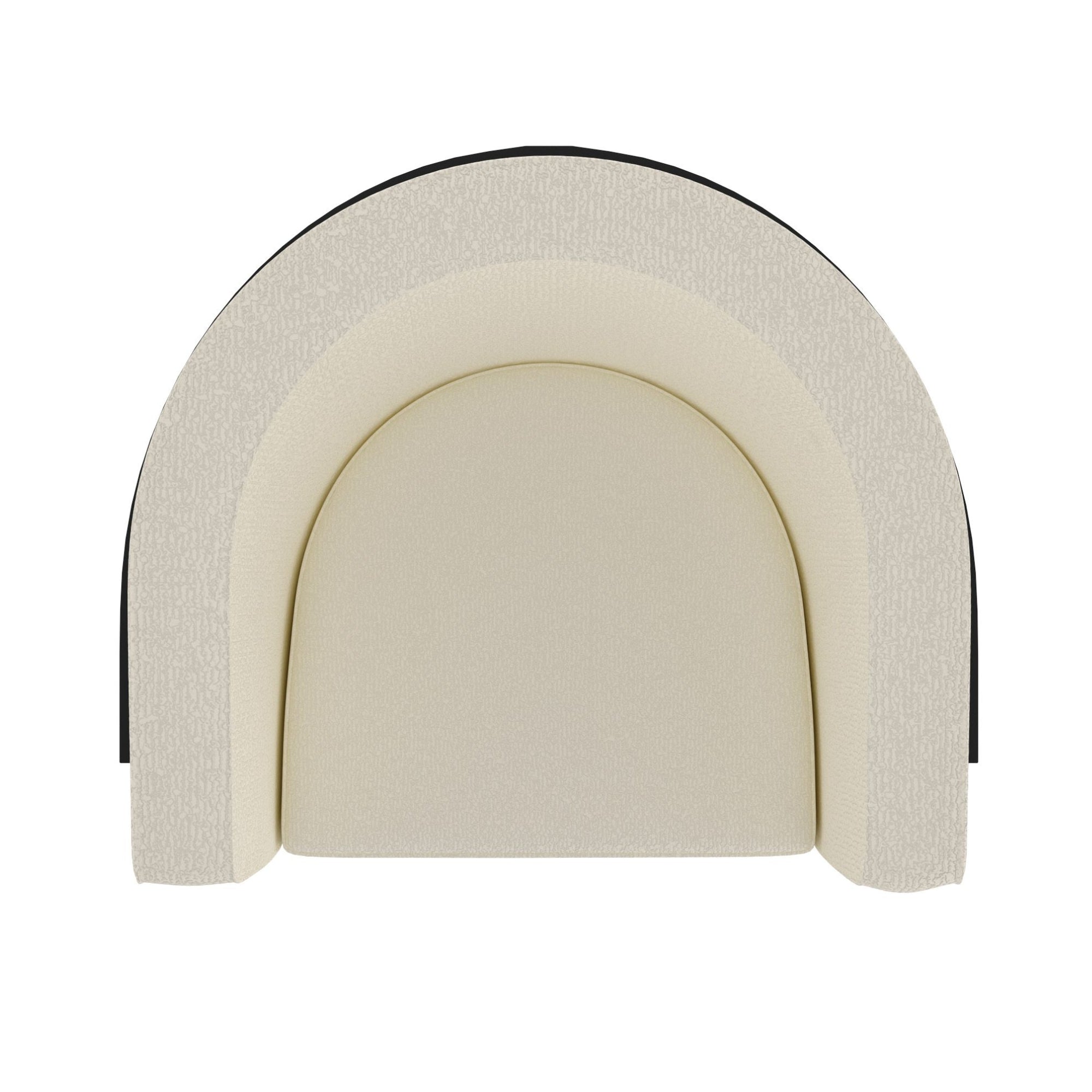Zhuri Accent Chair Ivory and Black