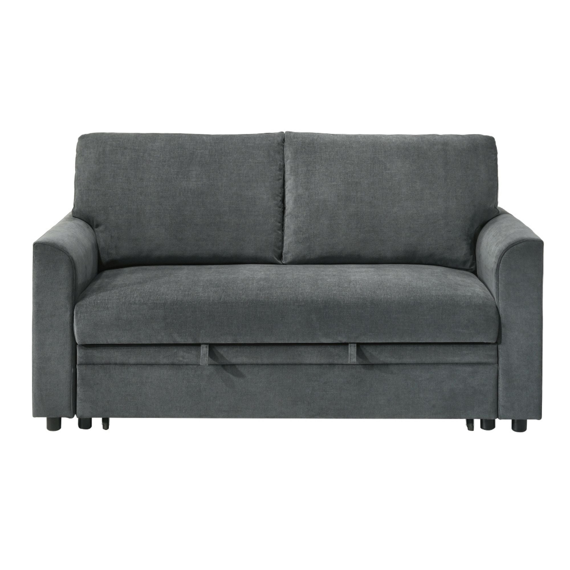 Gray Zoya Sofa Bed by MAZ, a stylish sofa sleeper with plush upholstery and a modern design, perfect for versatile living spaces.