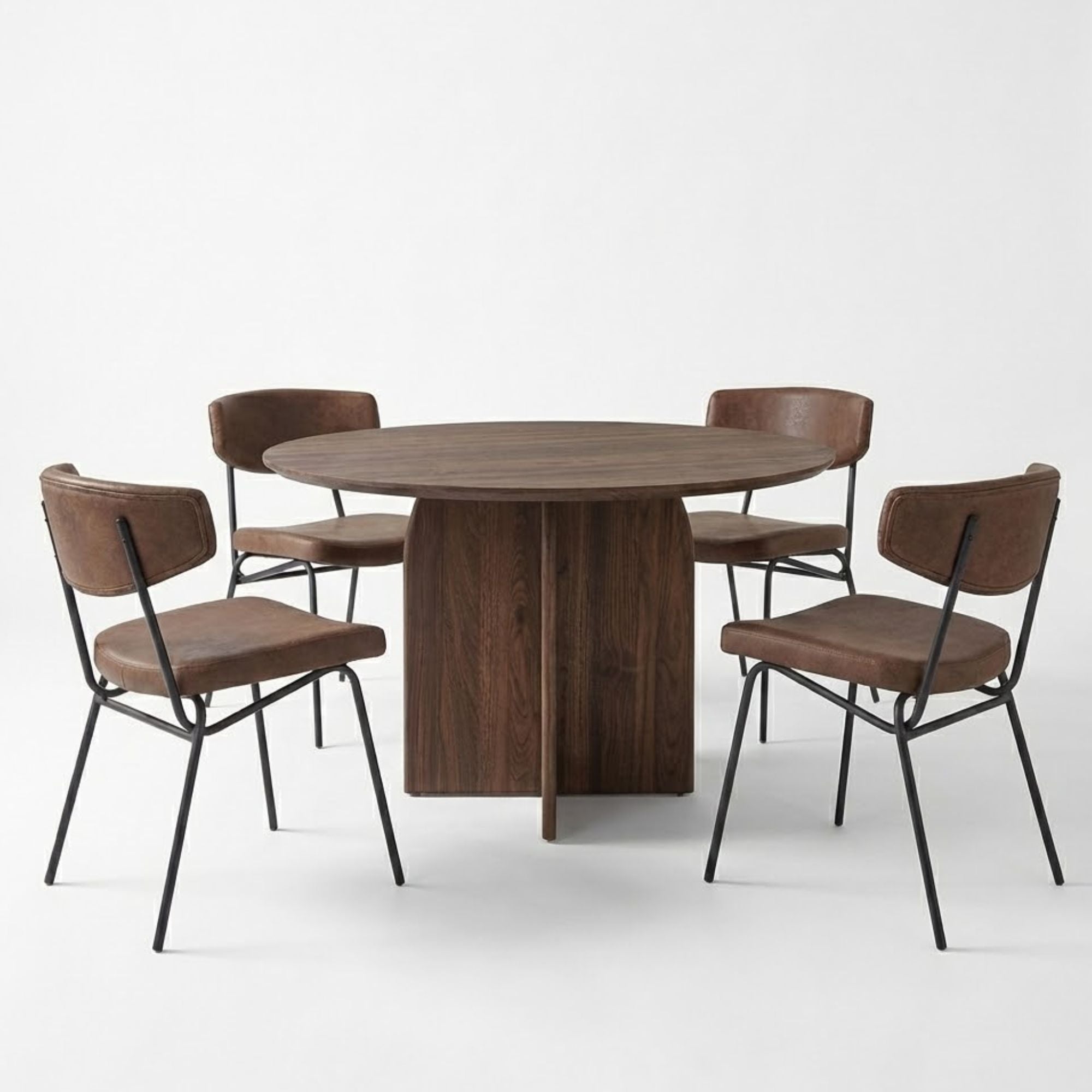 Archer 5 Piece Dining Set in Walnut