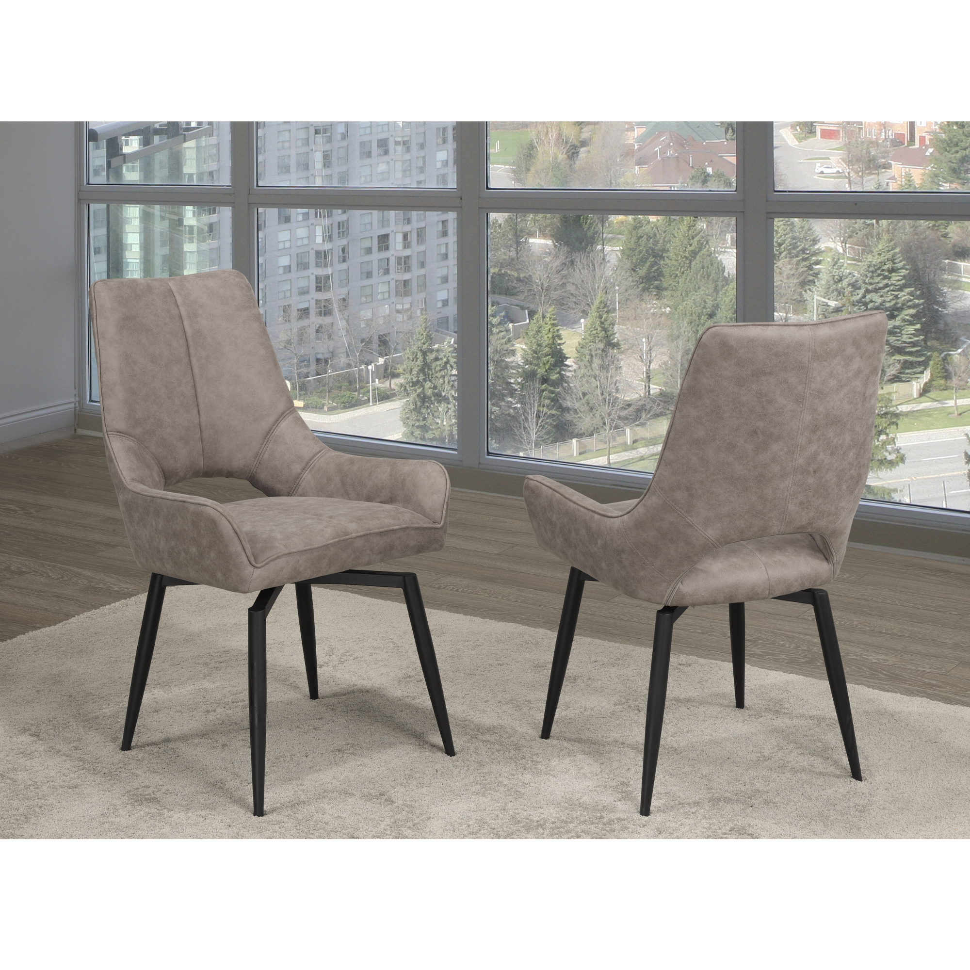 Dining Chair, Set Of 2 , Antique Brown C-1315Y-1.
