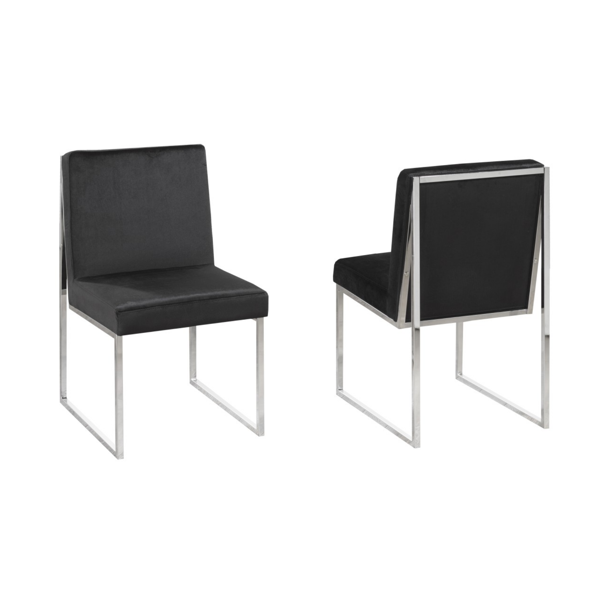 Dining Chair,Set Of 2, Black 3656-CF.
