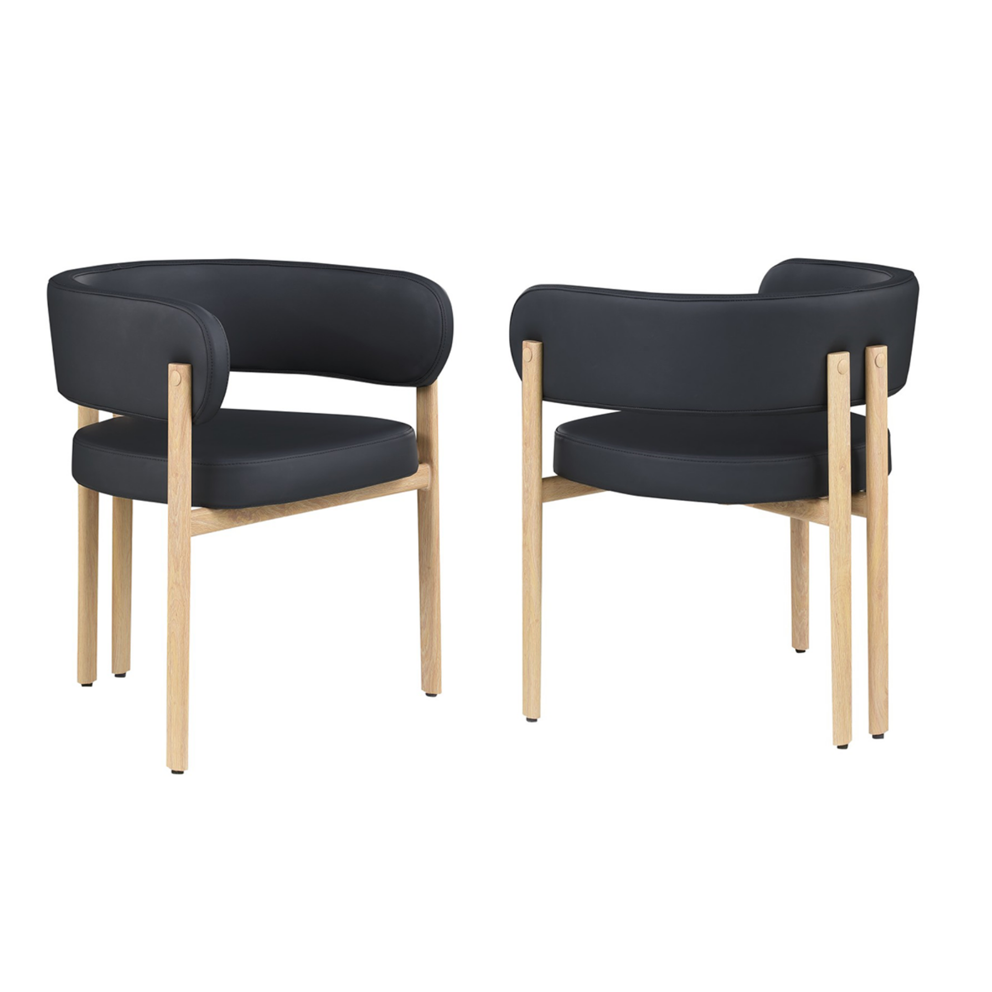 Dining Chair, Set Of 2 in Balck Oak 98222.