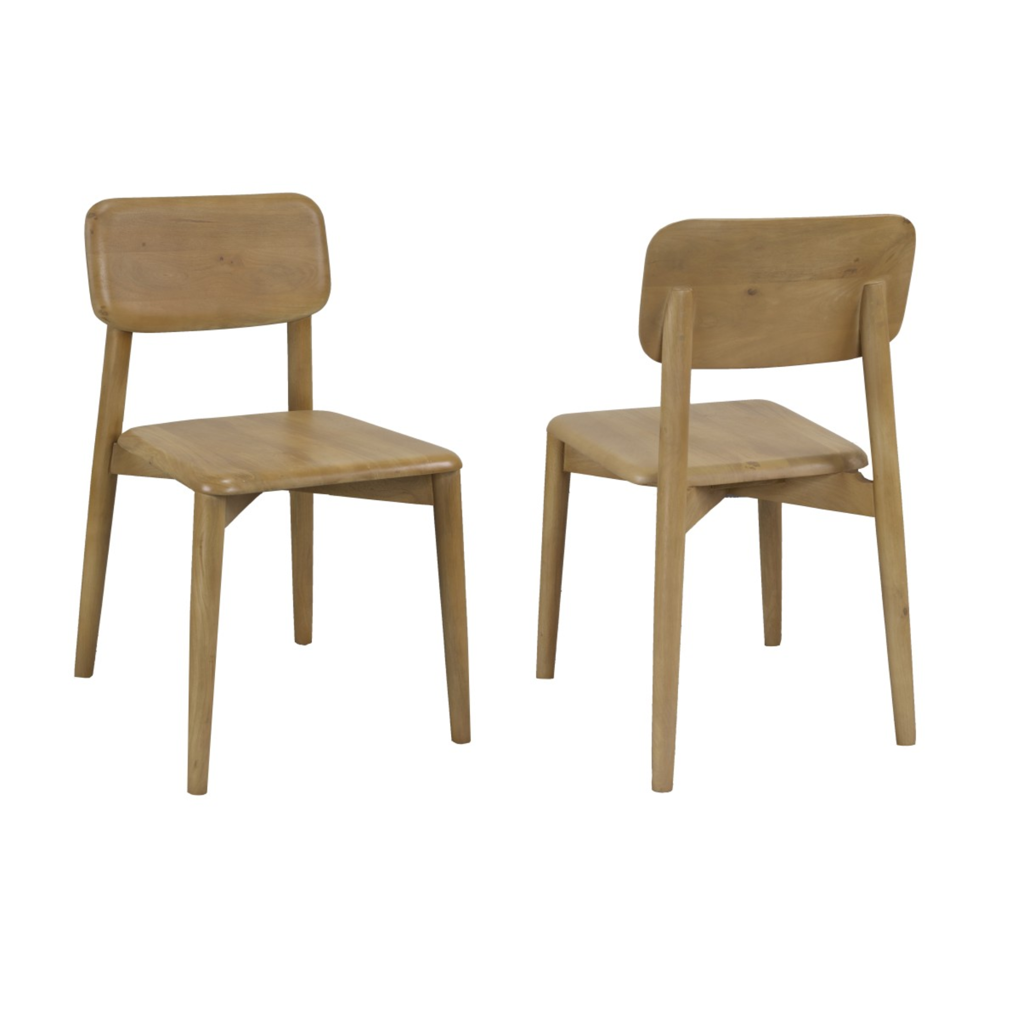 Dining Chair, Set Of 2 in Oak 213556.