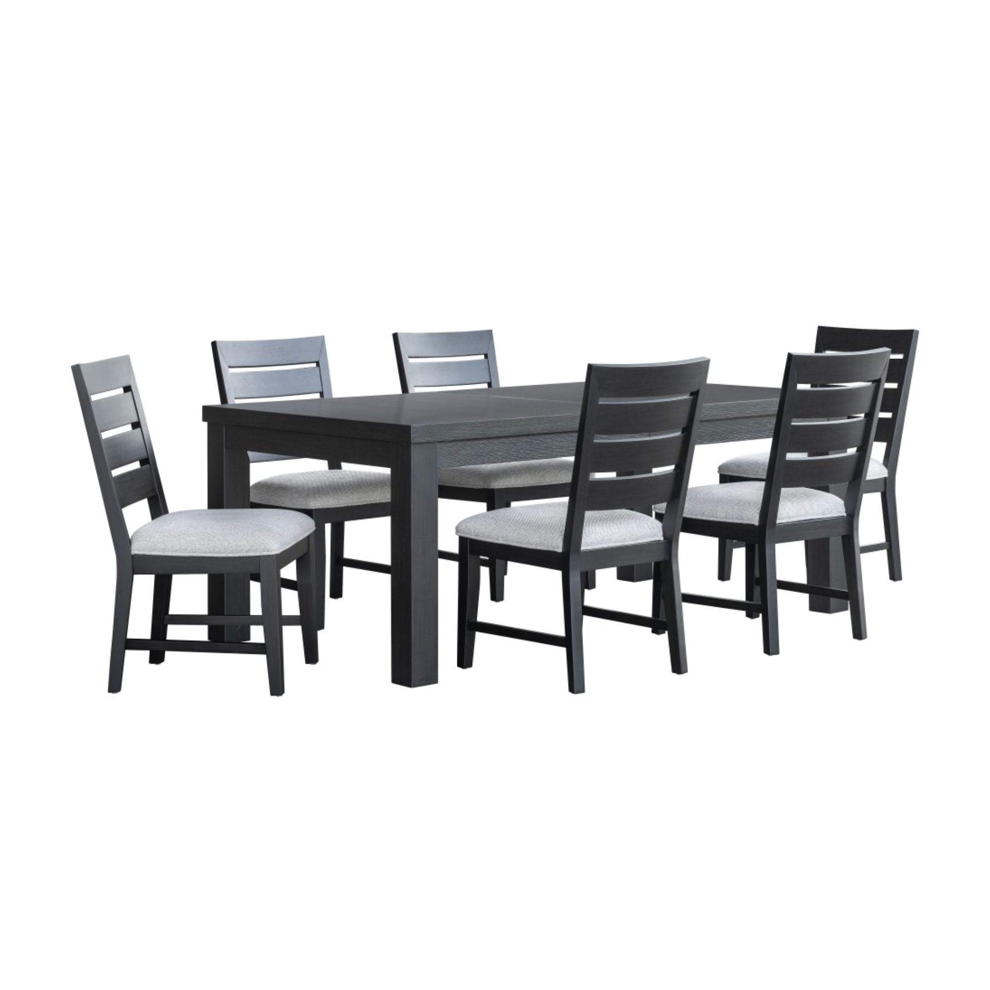 Ottilie 7 Piece Dining Set in Black | CastleUp Experience Centre