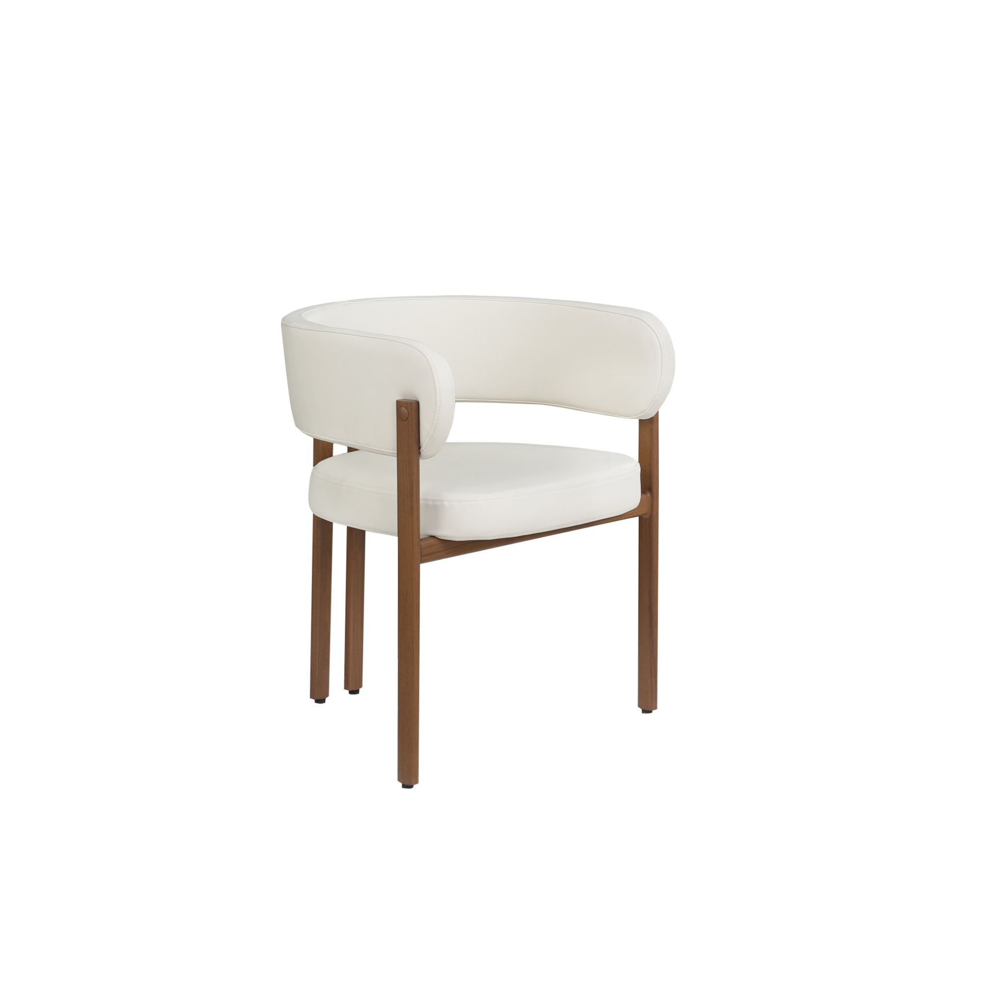 Odilia 5 Piece Walnut /Cream Dining Set 3228672.
