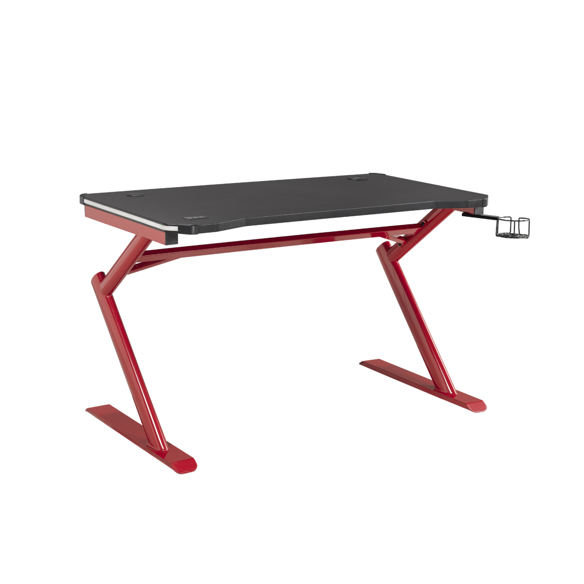 Gaming Desk in Black / Red 8028.