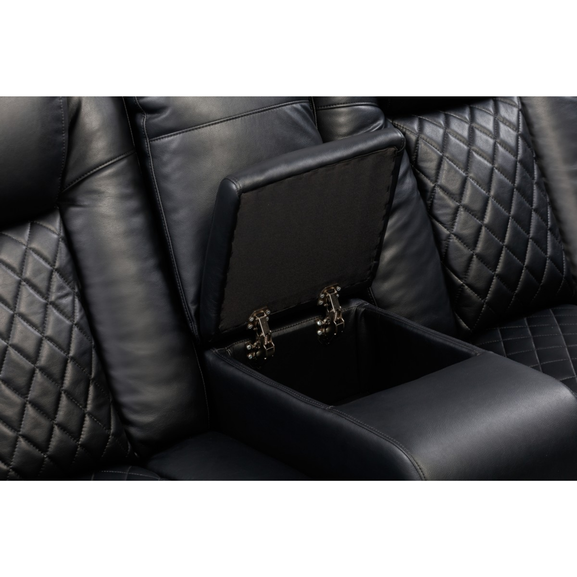 Dual Power Recliner Loveseat In Black 222109.