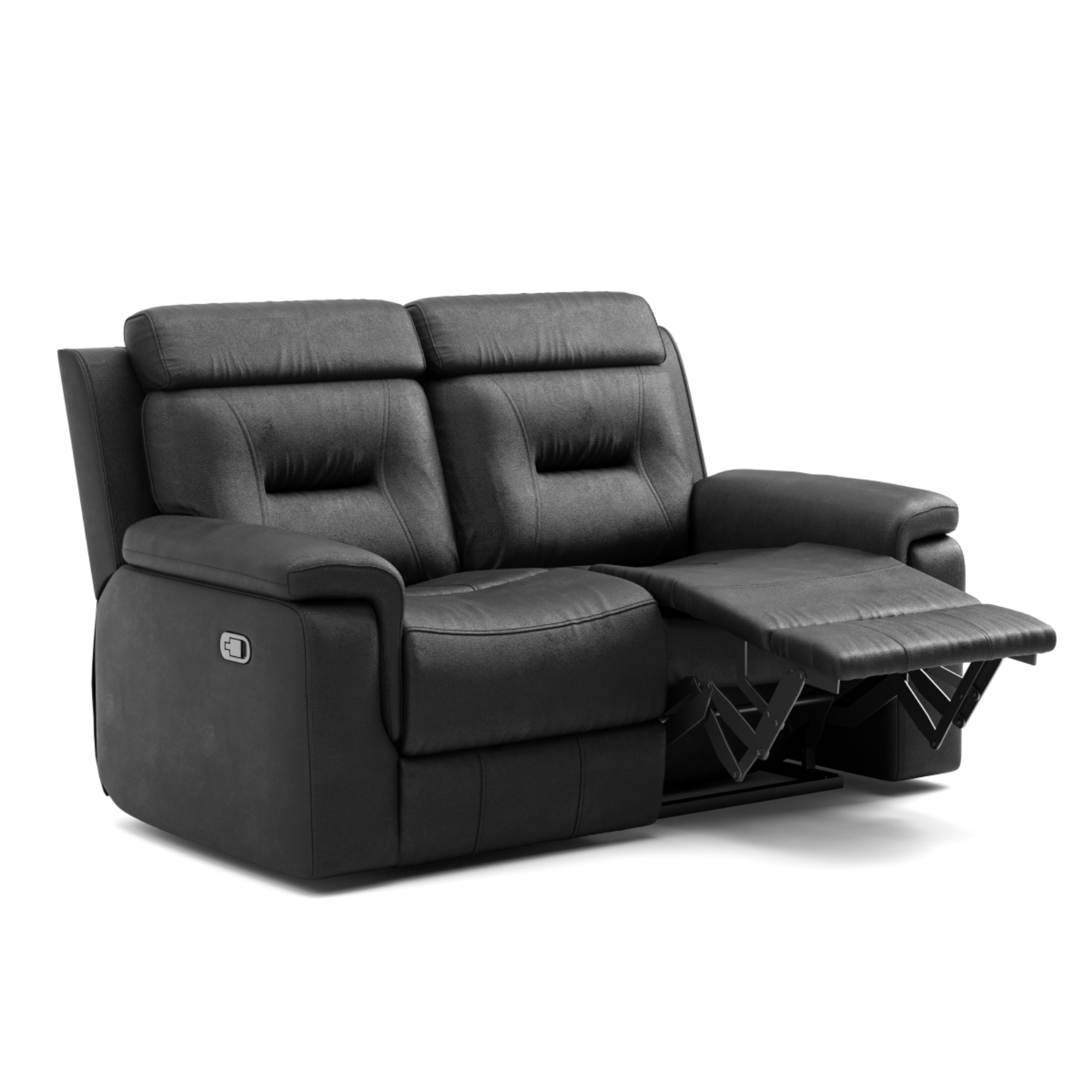 Recliner Loveseat in Black 434512.