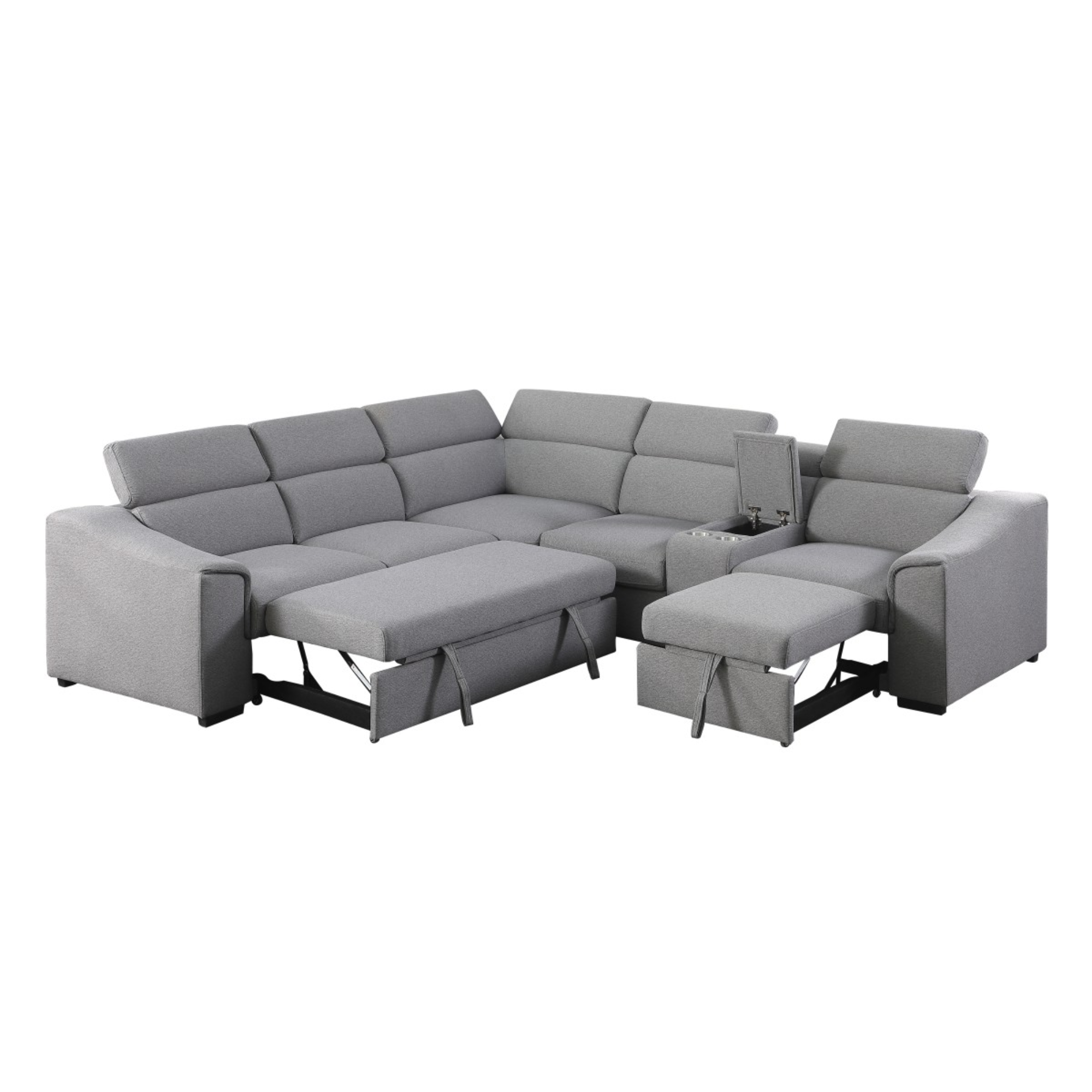 LFH Sectional Sofa Bed In Grey 75651.