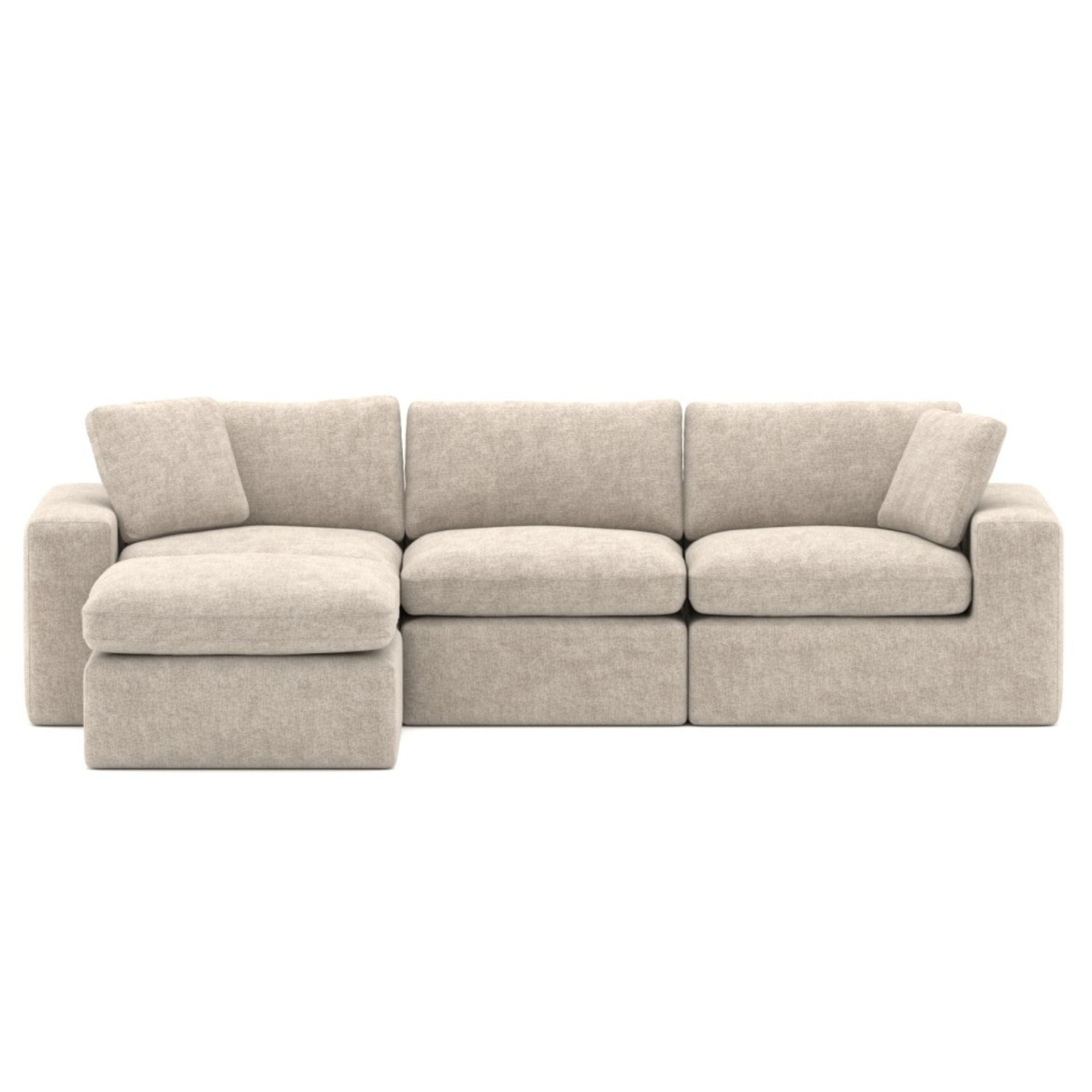 Compression Sectional in Beige 613111 | CastleUp Experience Centre